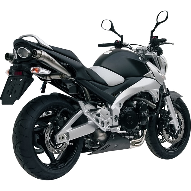 MIVV X-Cone Auspuff Paar silber US.020.LC1 für Suzuki GSR 600 - Motorradteile & Ersatzteile - Auspuff