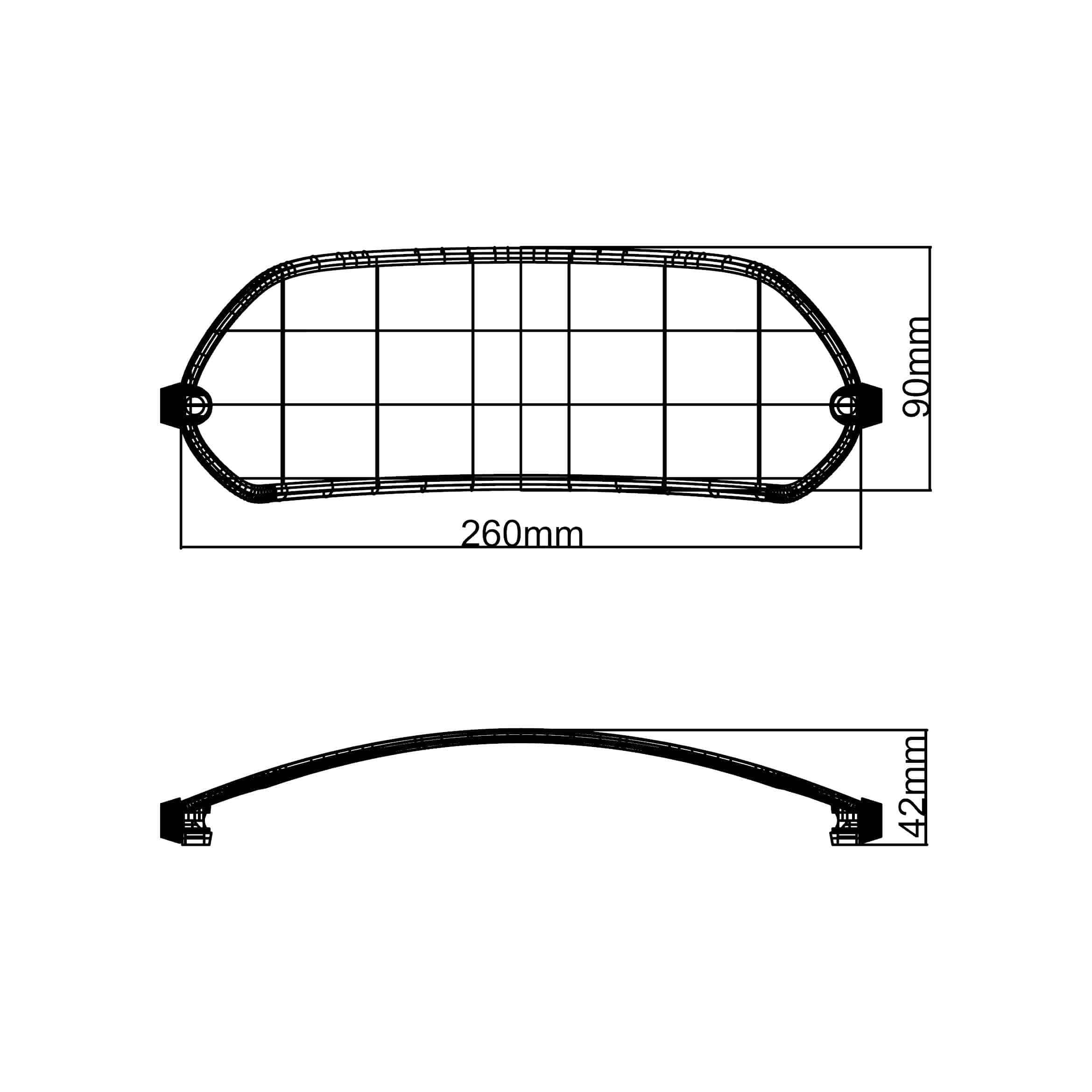 MRA Aufsatzspoiler für Scheiben XCS 260x90mm klar farblos - Motorradteile & Ersatzteile - Anbauteile