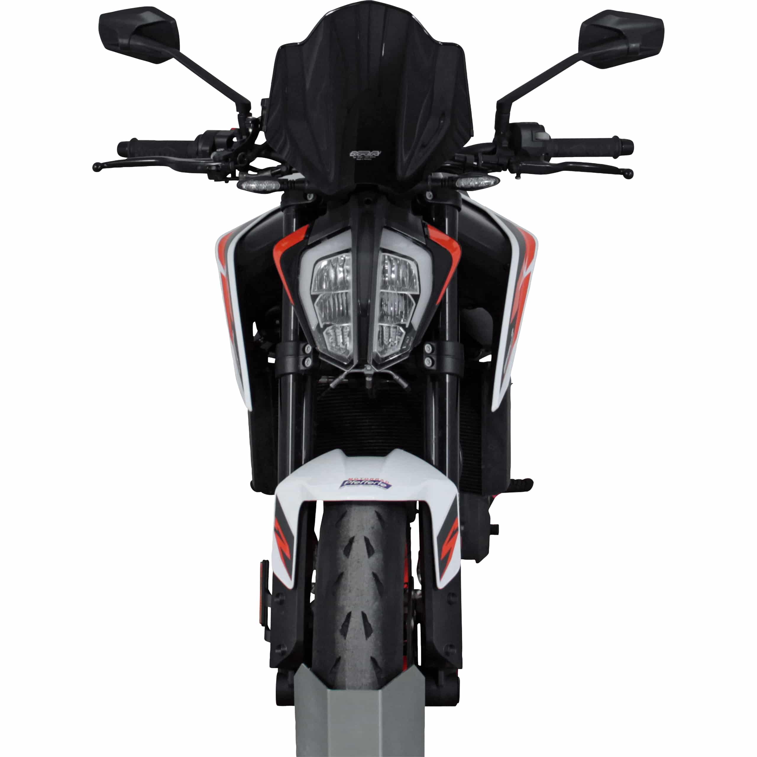 MRA Racingscheibe NRM schwarz für KTM Duke 890 R - Motorradteile & Ersatzteile - Verkleidungen & Abdeckungen
