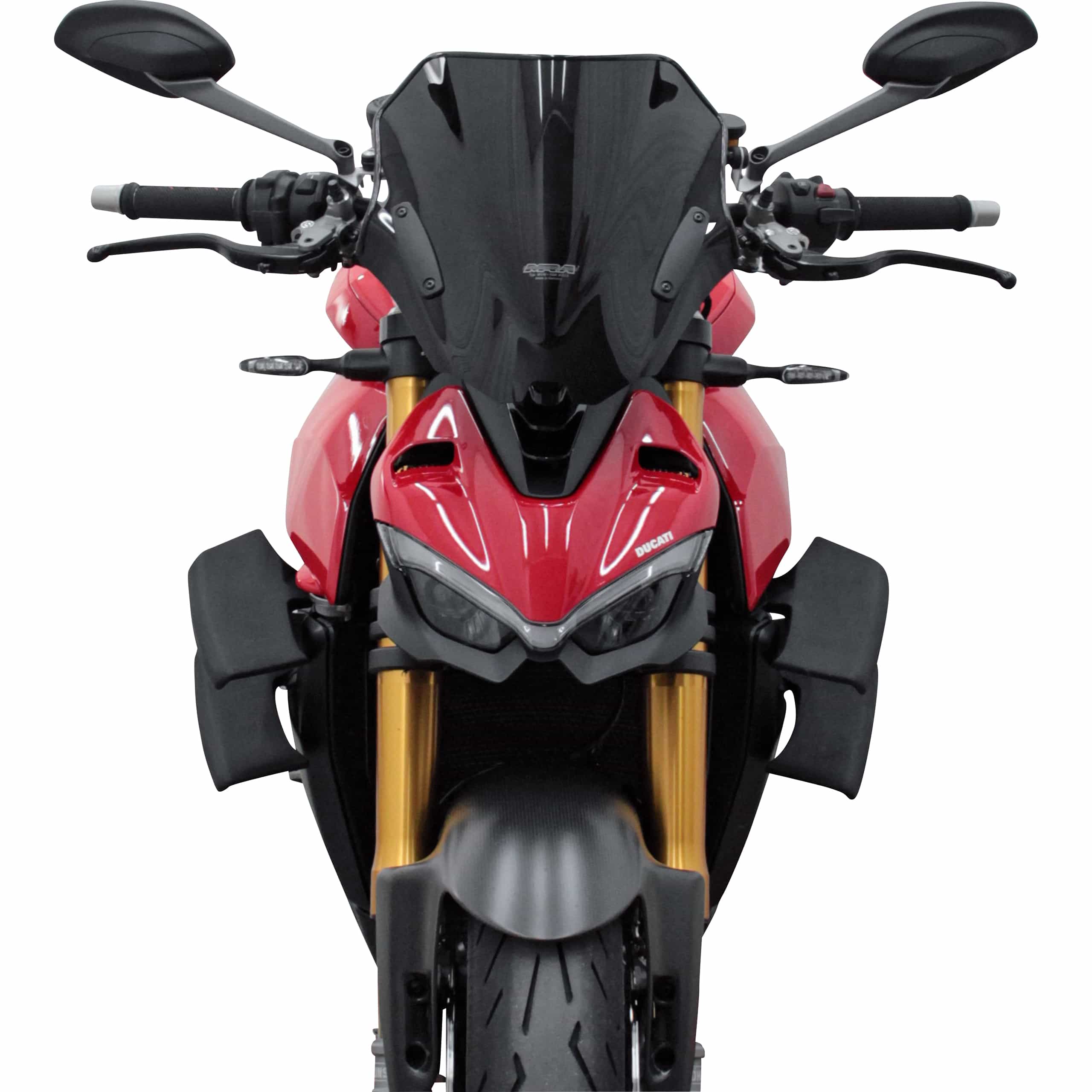 MRA Racingscheibe NRN schwarz für Ducati Streetfighter V4/V4S - Motorradteile & Ersatzteile - Verkleidungen & Abdeckungen