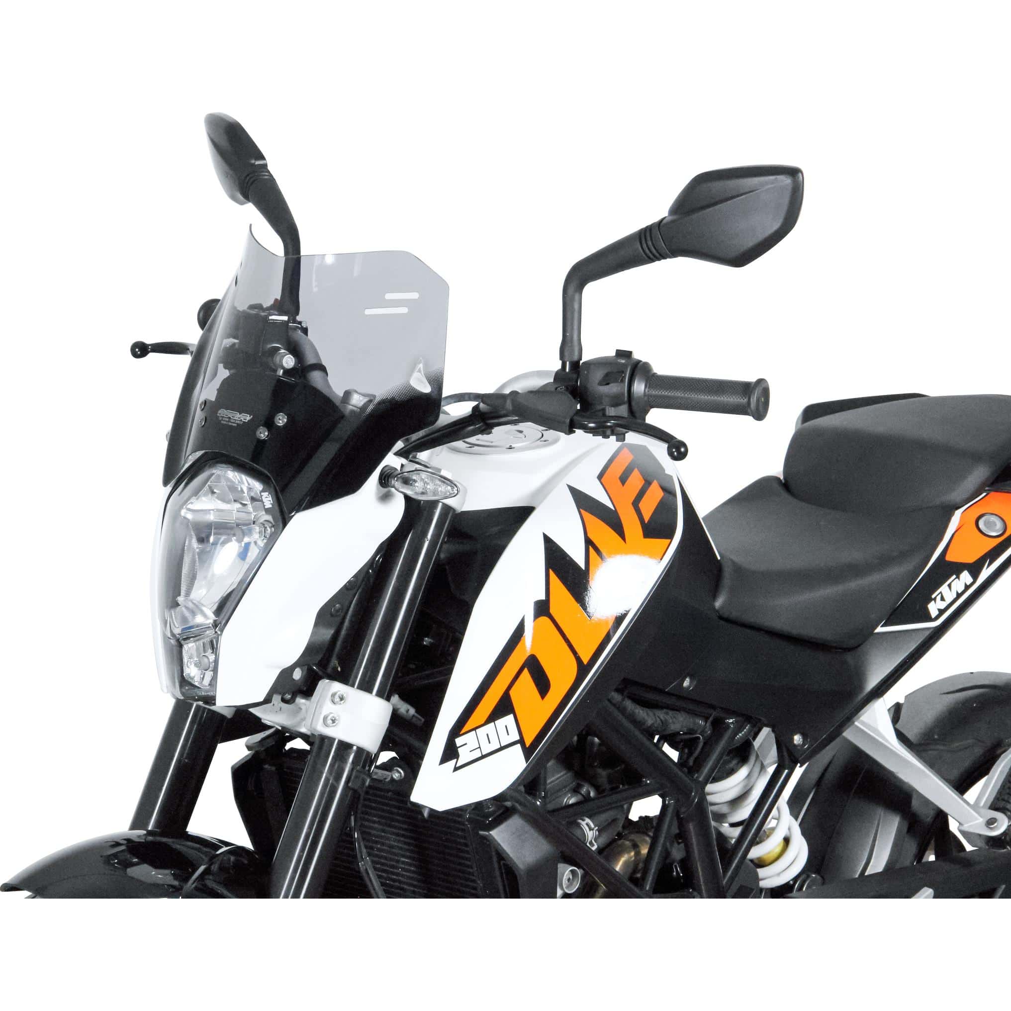 MRA Spoilerscheibe S getönt für KTM Duke 125/200/390 2011-2016 - Motorradteile & Ersatzteile - Verkleidungen & Abdeckungen
