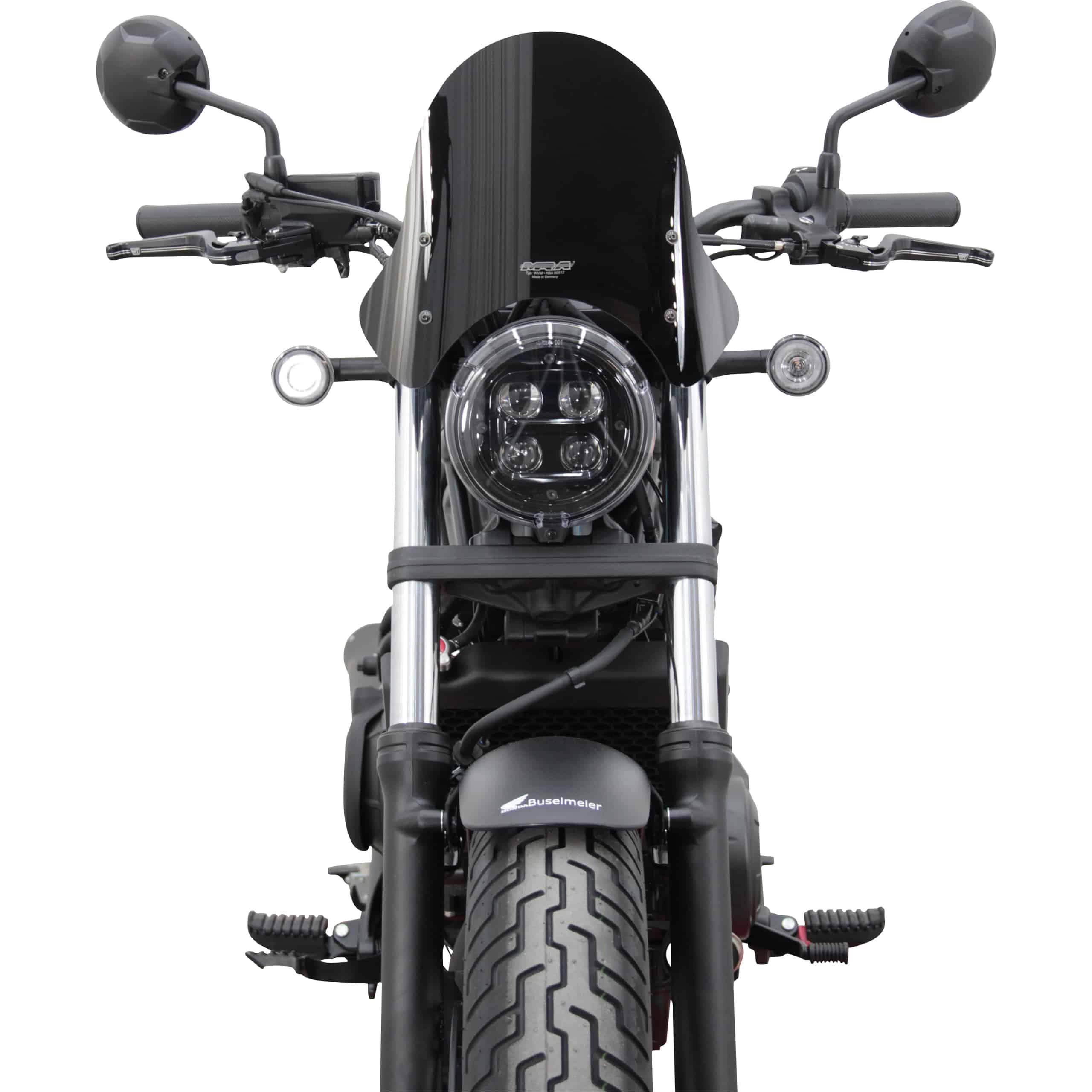 MRA Sportscheibe NSP schwarz für Honda CMX 500 Rebel 2020- - Motorradteile & Ersatzteile - Verkleidungen & Abdeckungen