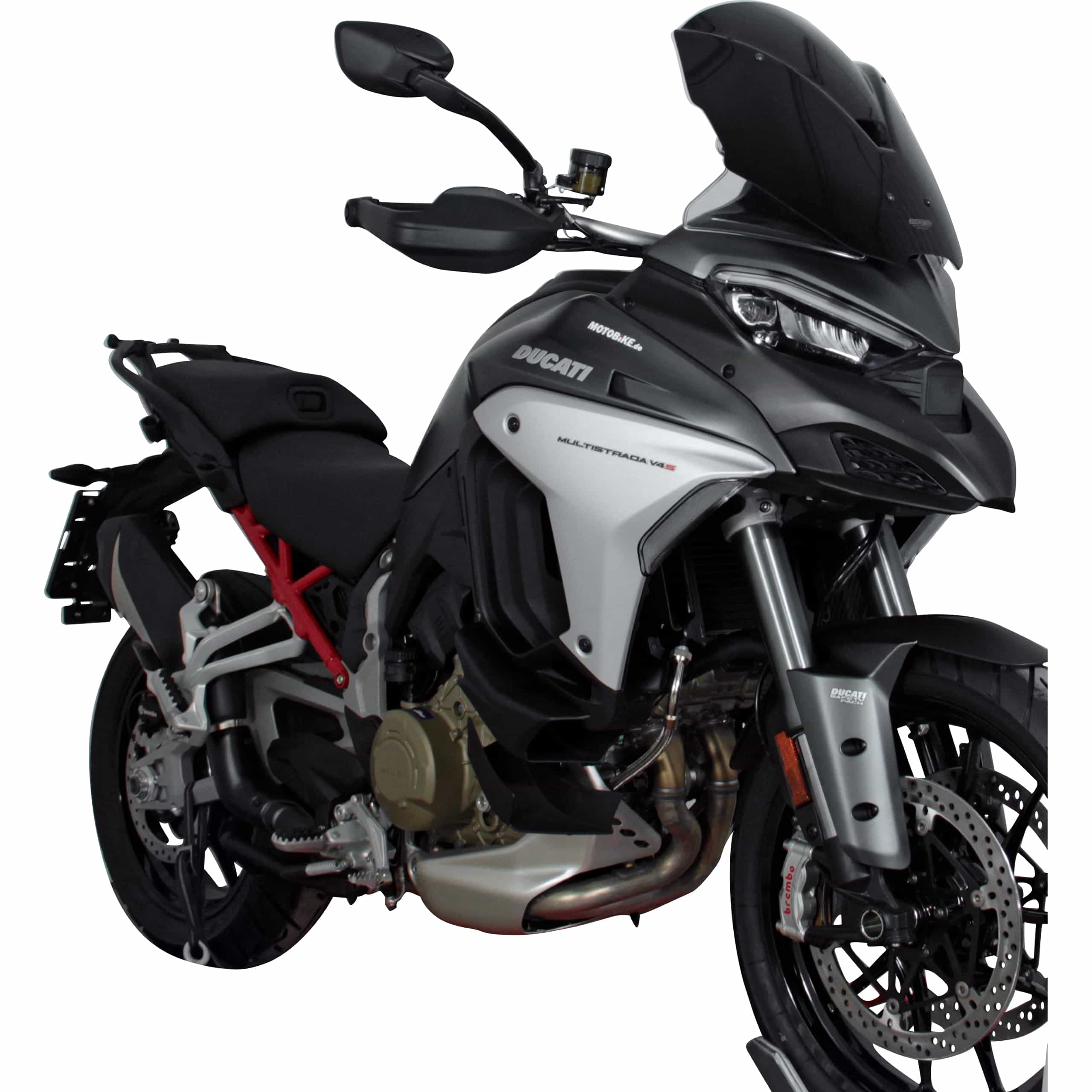 MRA Tourenscheibe TM schwarz für Duc Multistrada V4 /S 2021-2024 - Motorradteile & Ersatzteile - Verkleidungen & Abdeckungen