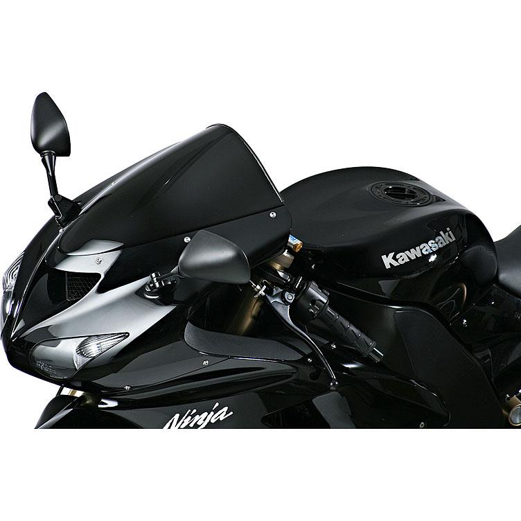 MRA Verkleidungsscheibe Originalform O schwarz für ZX-6 R/ZX-10 - Motorradteile & Ersatzteile - Verkleidungen & Abdeckungen