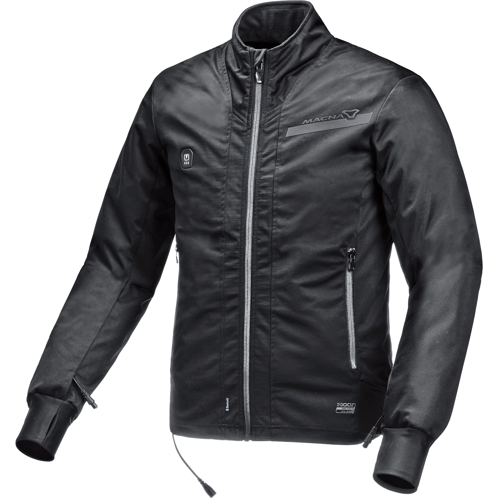 Macna Centre Heated Textiljacke schwarz XL - Motorradbekleidung - Motorradjacken
