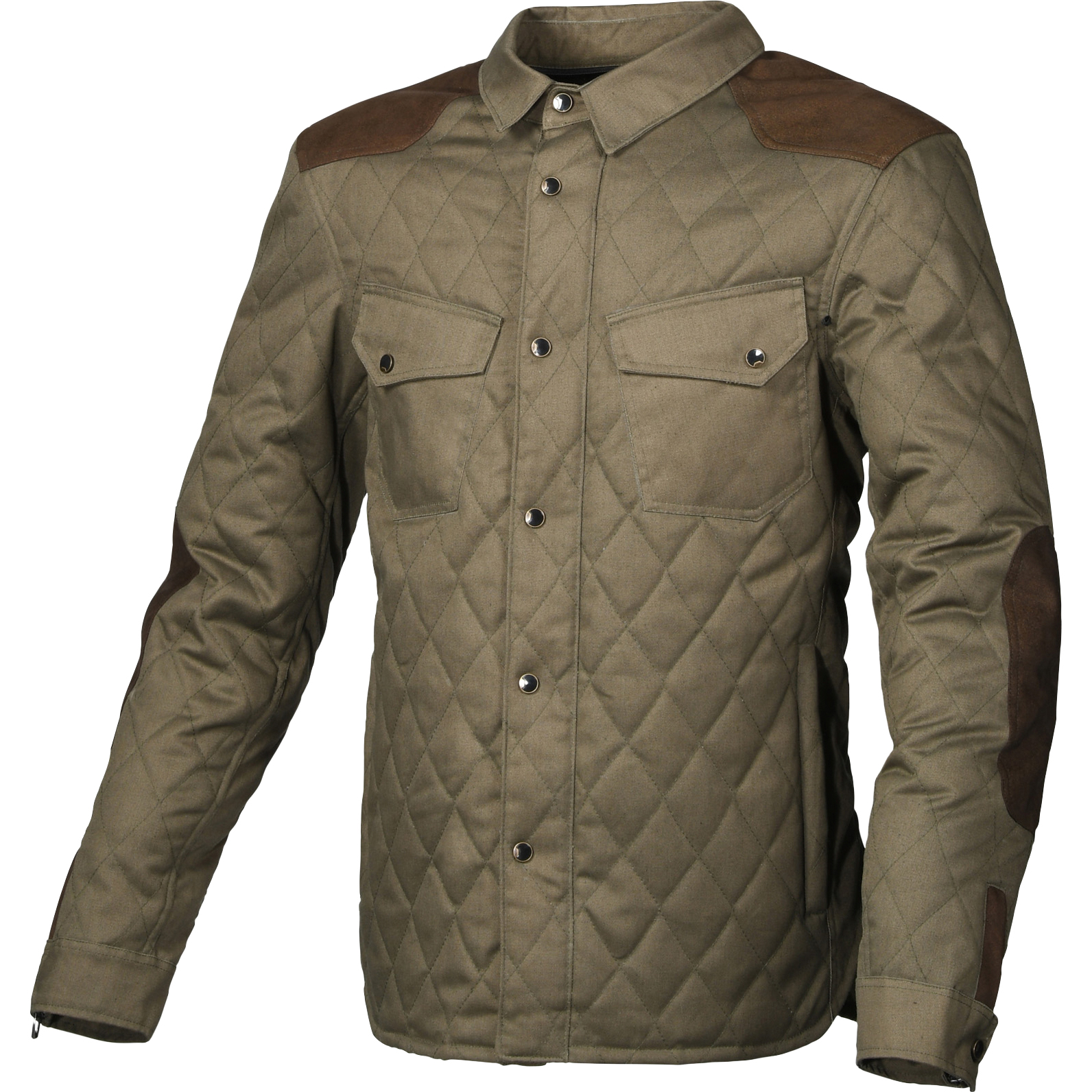 Macna Inland Quilted Textiljacke grün M - Motorradbekleidung - Motorradjacken