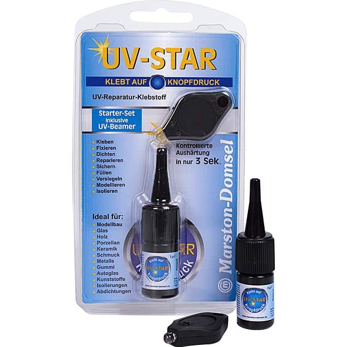 Marston-Domsel UV-STAR Spezialkleber mit UV-Aktivierung 3g - Motorradzubehör - Werkstattzubehör