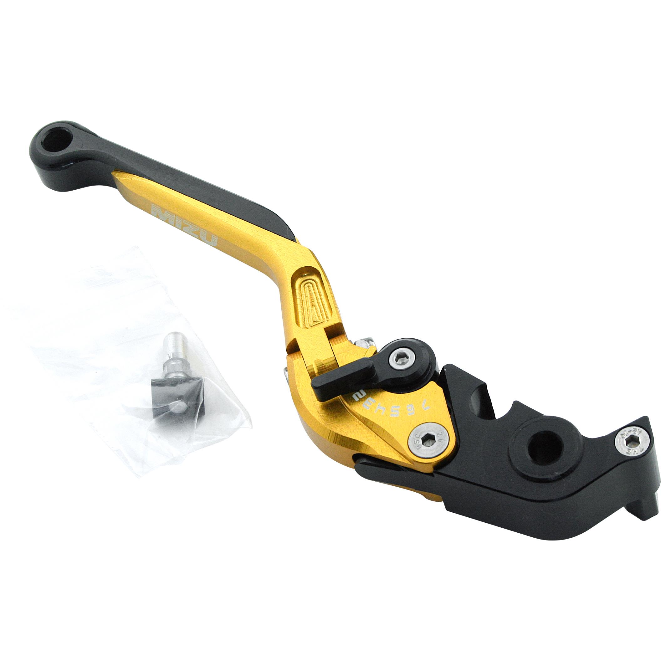 Mizu Bremshebel einstellbar/klappbar GP Alu ADR1/RE517. gold - Motorradteile & Ersatzteile - Lenker