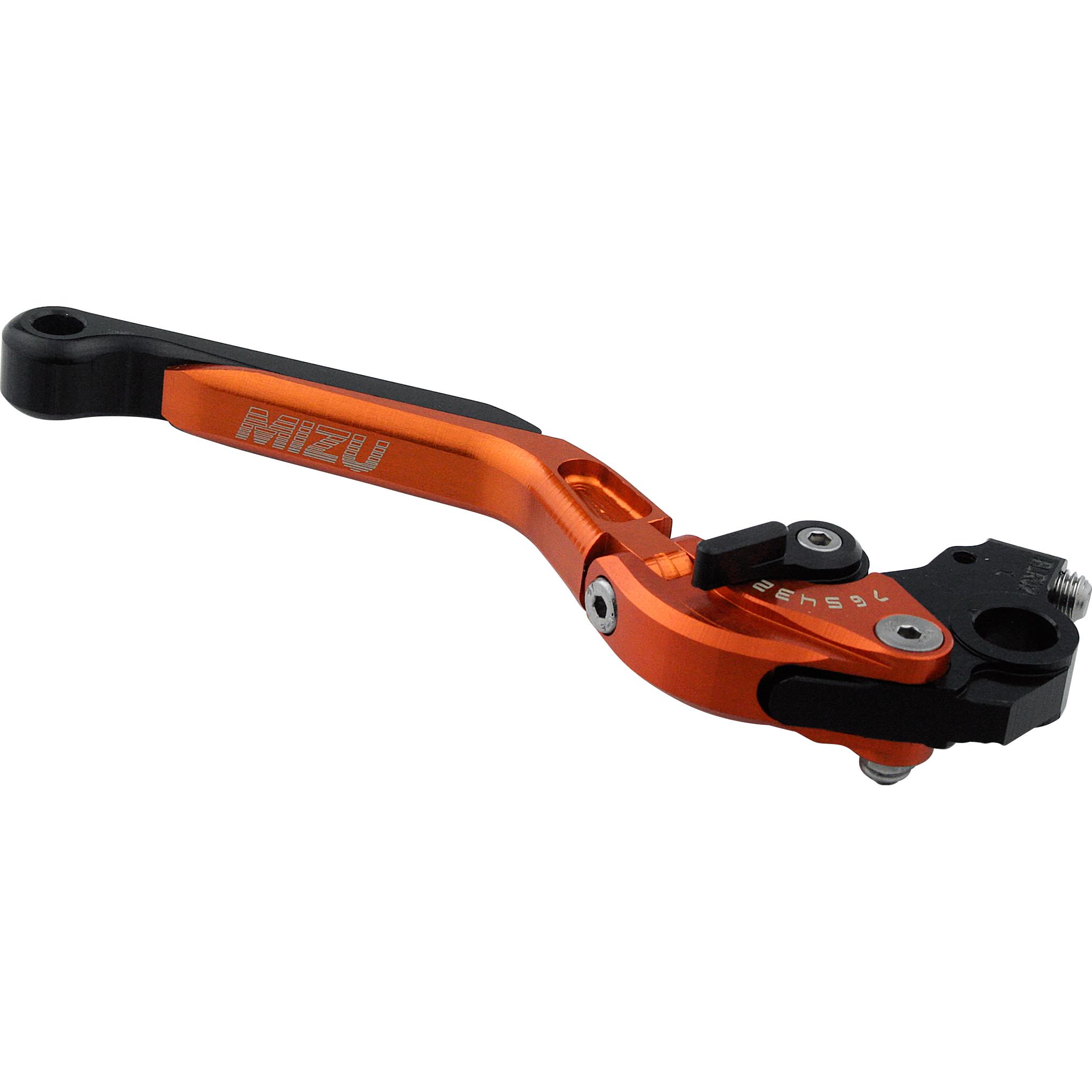 Mizu Bremshebel einstellbar/klappbar GP Alu BLR02 orange - Motorradteile & Ersatzteile - Lenker