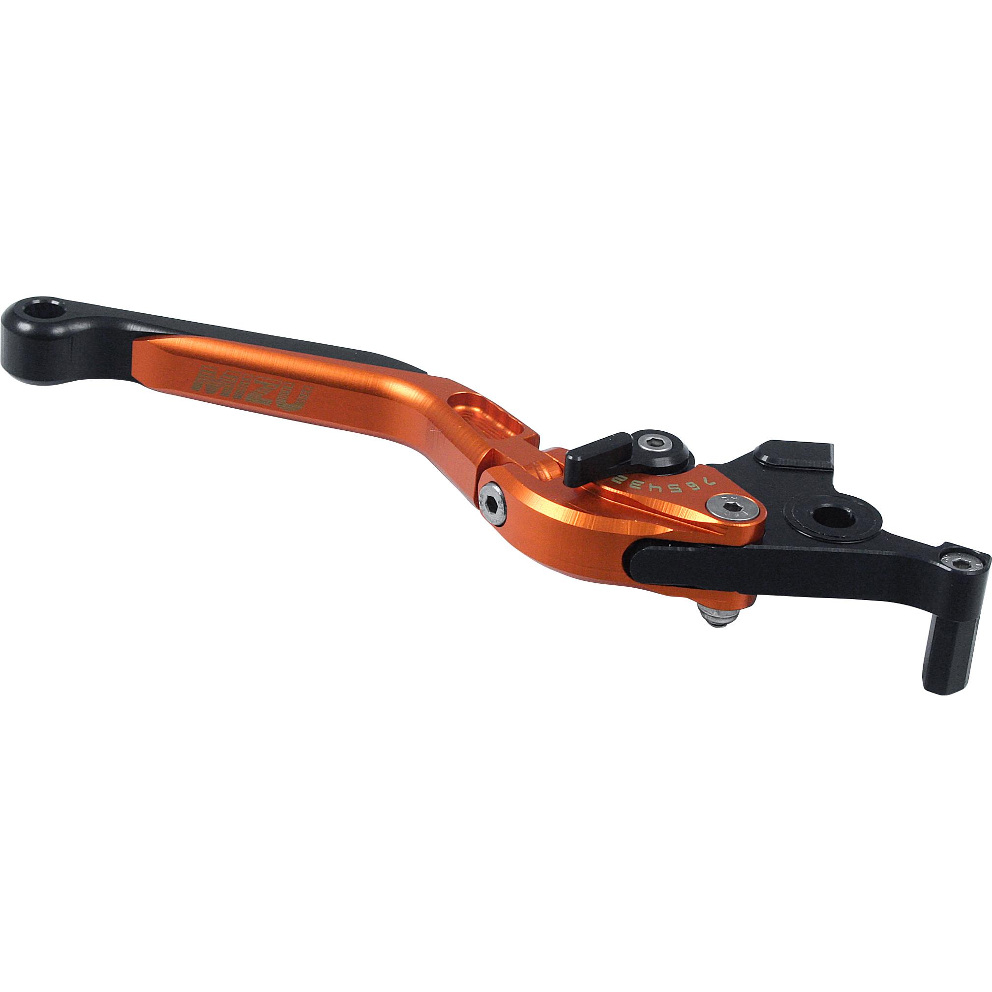 Mizu Bremshebel einstellbar/klappbar GP Alu YR02 orange - Motorradteile & Ersatzteile - Lenker