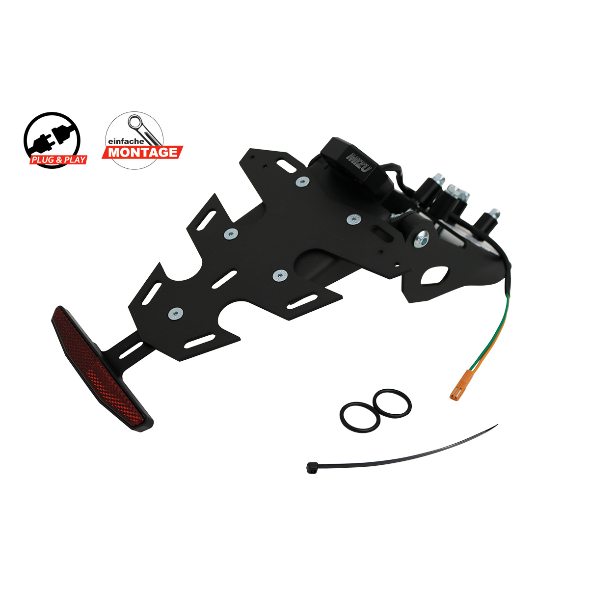 Mizu Kennzeichenhalter Plug & Play CH für Honda CB 750 Hornet - Motorradteile & Ersatzteile - Anbauteile