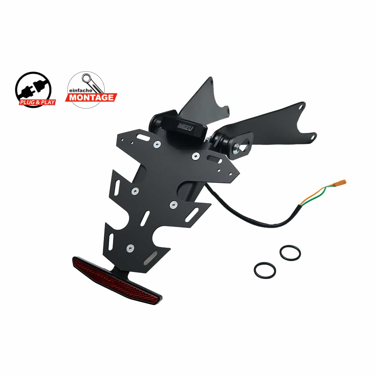 Mizu Kennzeichenhalter Plug & Play CH für Honda CB/CBR 650 R 24- - Motorradteile & Ersatzteile - Anbauteile