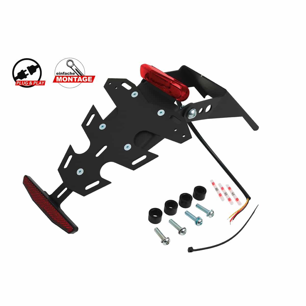 Mizu Kennzeichenhalter Plug & Play CH für Suzuki GSX-8T/TT - Motorradteile & Ersatzteile - Anbauteile