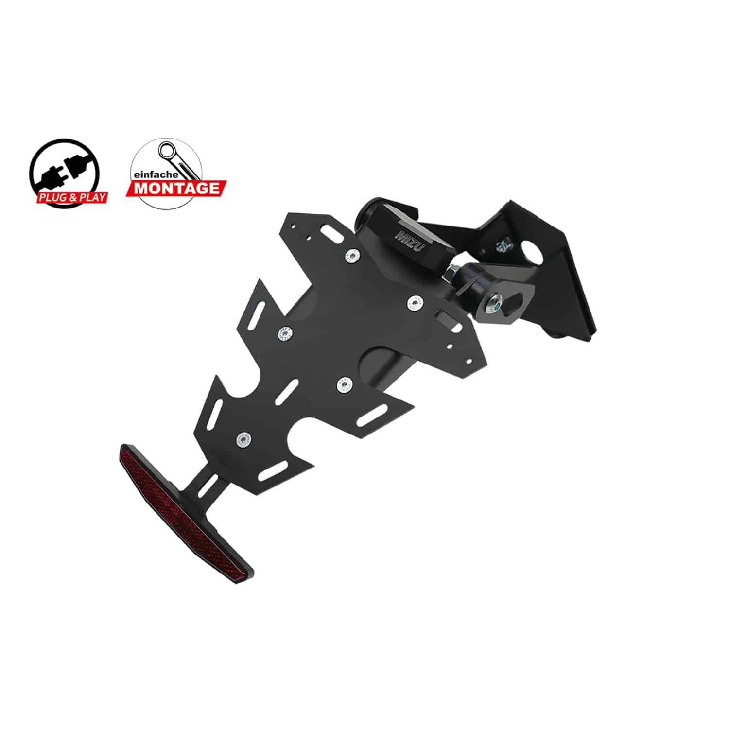 Mizu Kennzeichenhalter Plug & Play für Aprilia RS 457/660 2024- - Motorradteile & Ersatzteile - Anbauteile