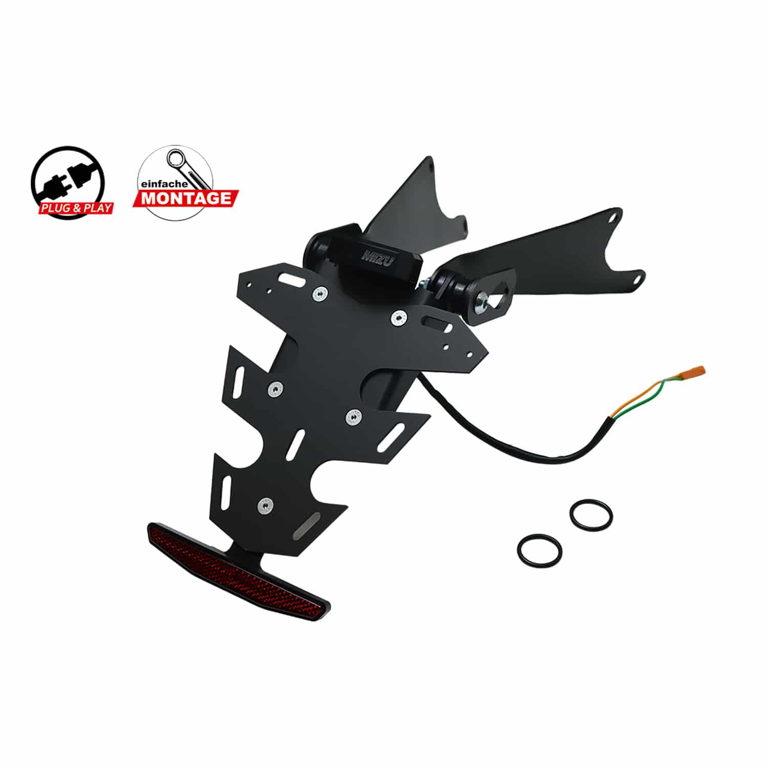 Mizu Kennzeichenhalter Plug & Play für Honda CB/CBR 650 R 2024- - Motorradteile & Ersatzteile - Anbauteile
