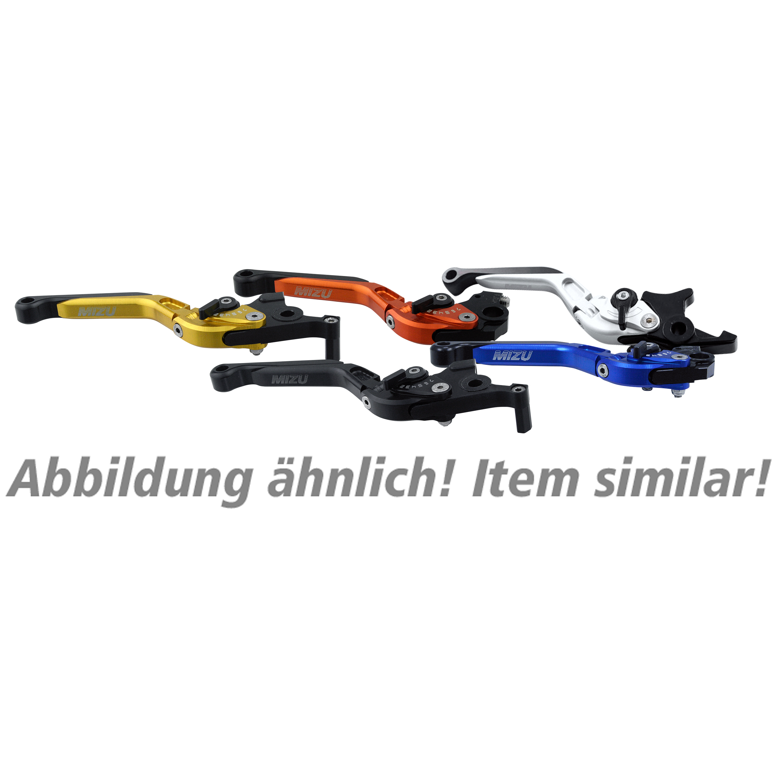 Mizu Kupplungshebel einstellbar/klappbar GP Alu BML1 blau - Motorradteile & Ersatzteile - Lenker