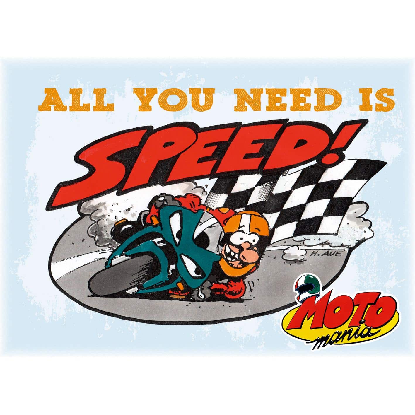 Motomania Magnet "All you need ist speed" - Motorradzubehör - Geschenkideen