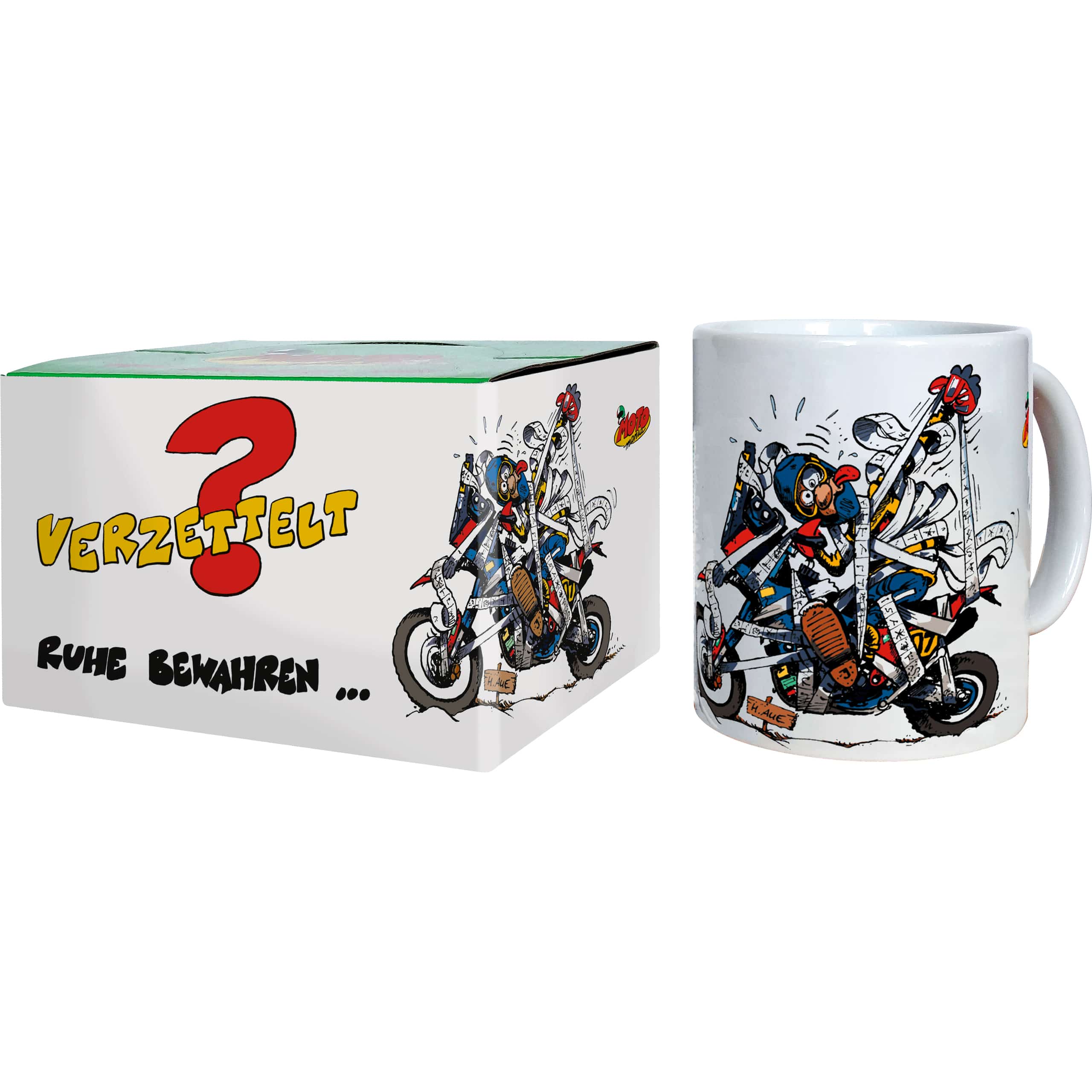Motomania Tasse "Verzettelt" - Motorradzubehör - Geschenkideen