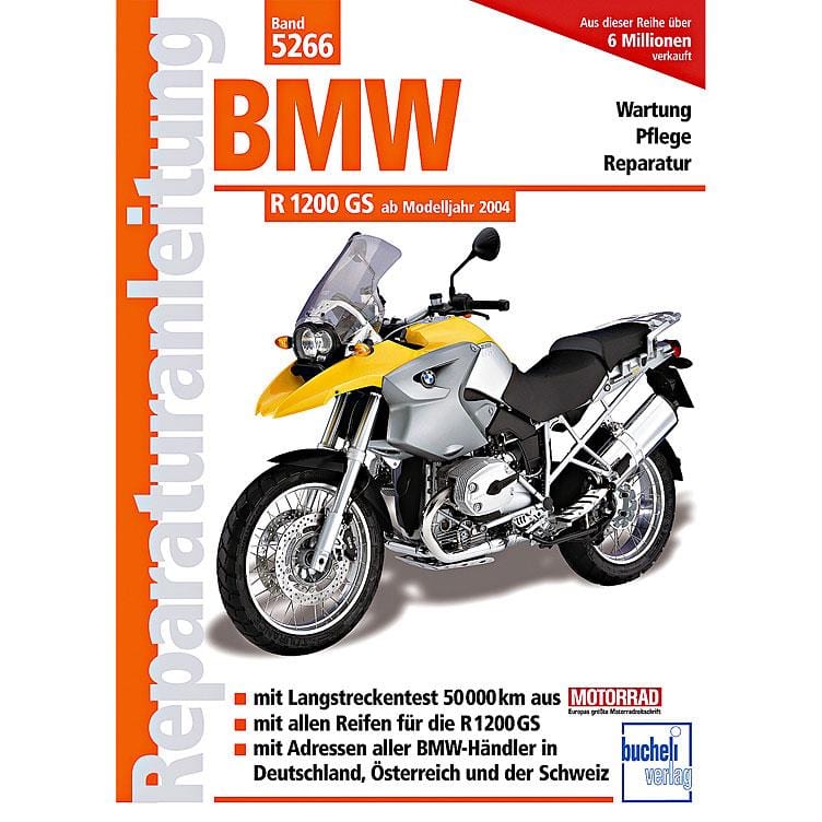 Motorbuch-Verlag Reparaturanleitung Bucheli BMW R 1200 GS bis 2009 - Motorradzubehör - Werkstattzubehör