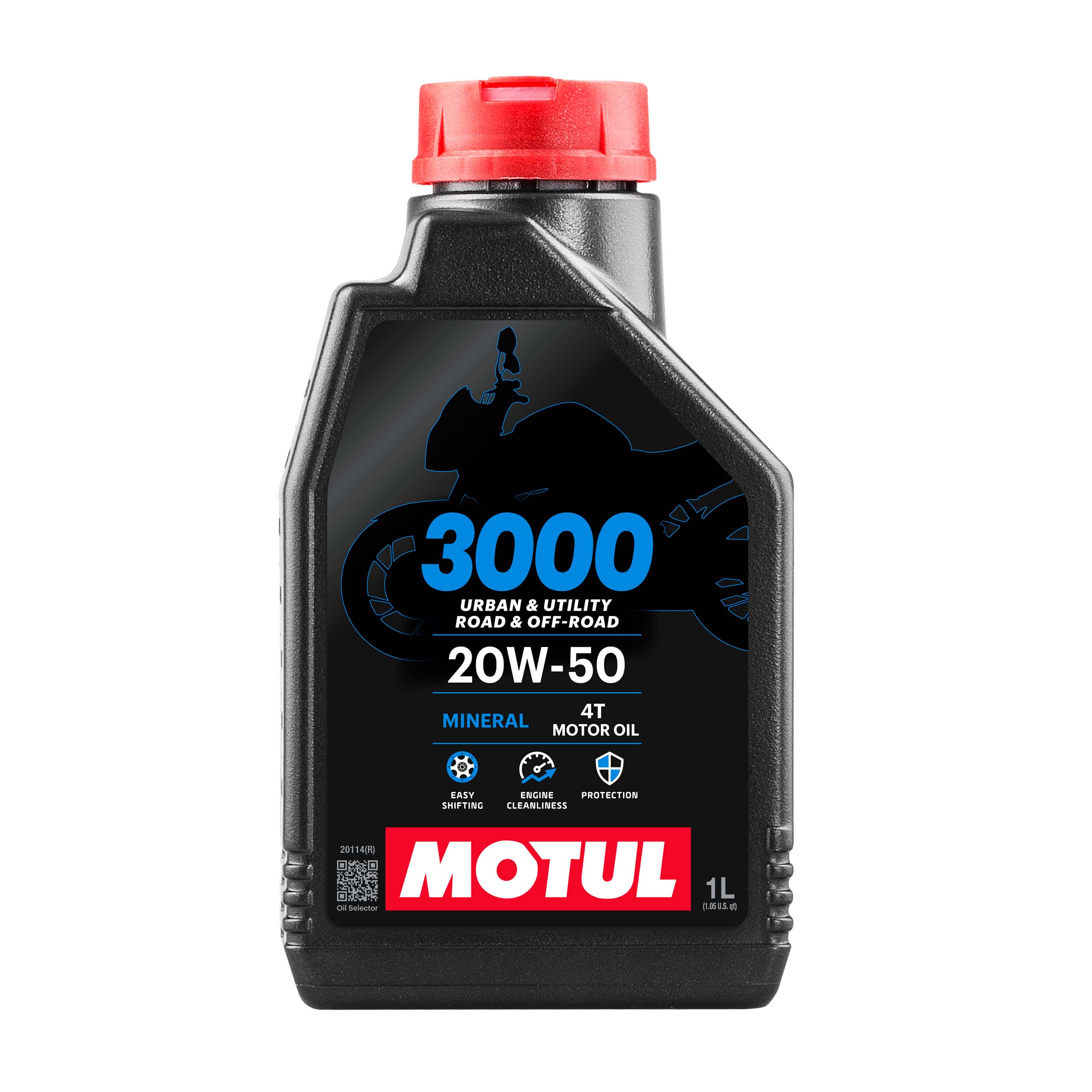 Motul Motoröl mineralisch 3000 4T 20W-50 1 Liter - Motorradzubehör - Öle & Schmiermittel