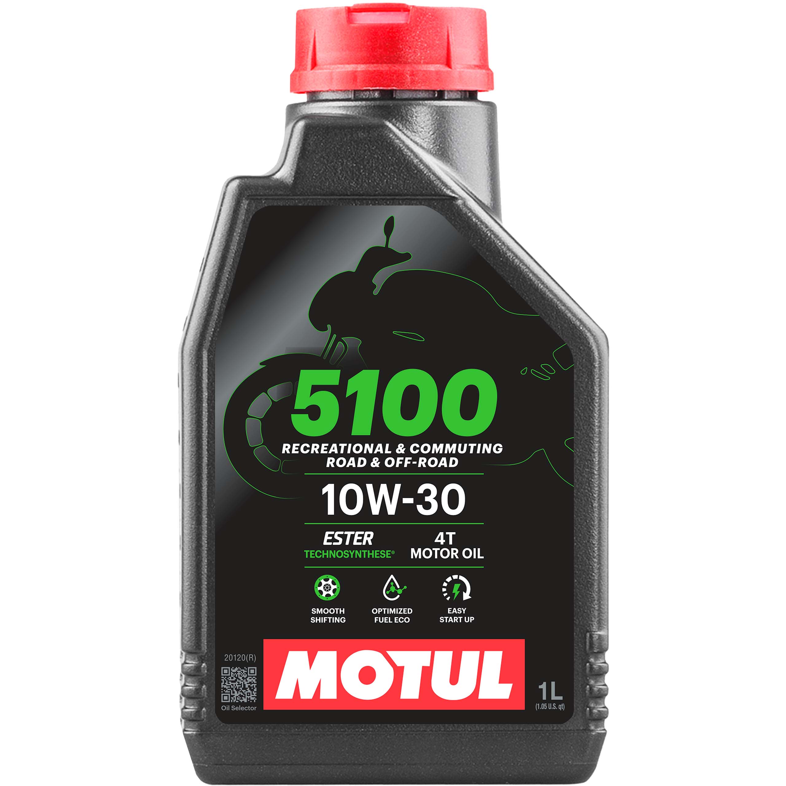 Motul Motoröl teilsynthetisch 5100 4T 10W-30 1 Liter - Motorradzubehör - Öle & Schmiermittel