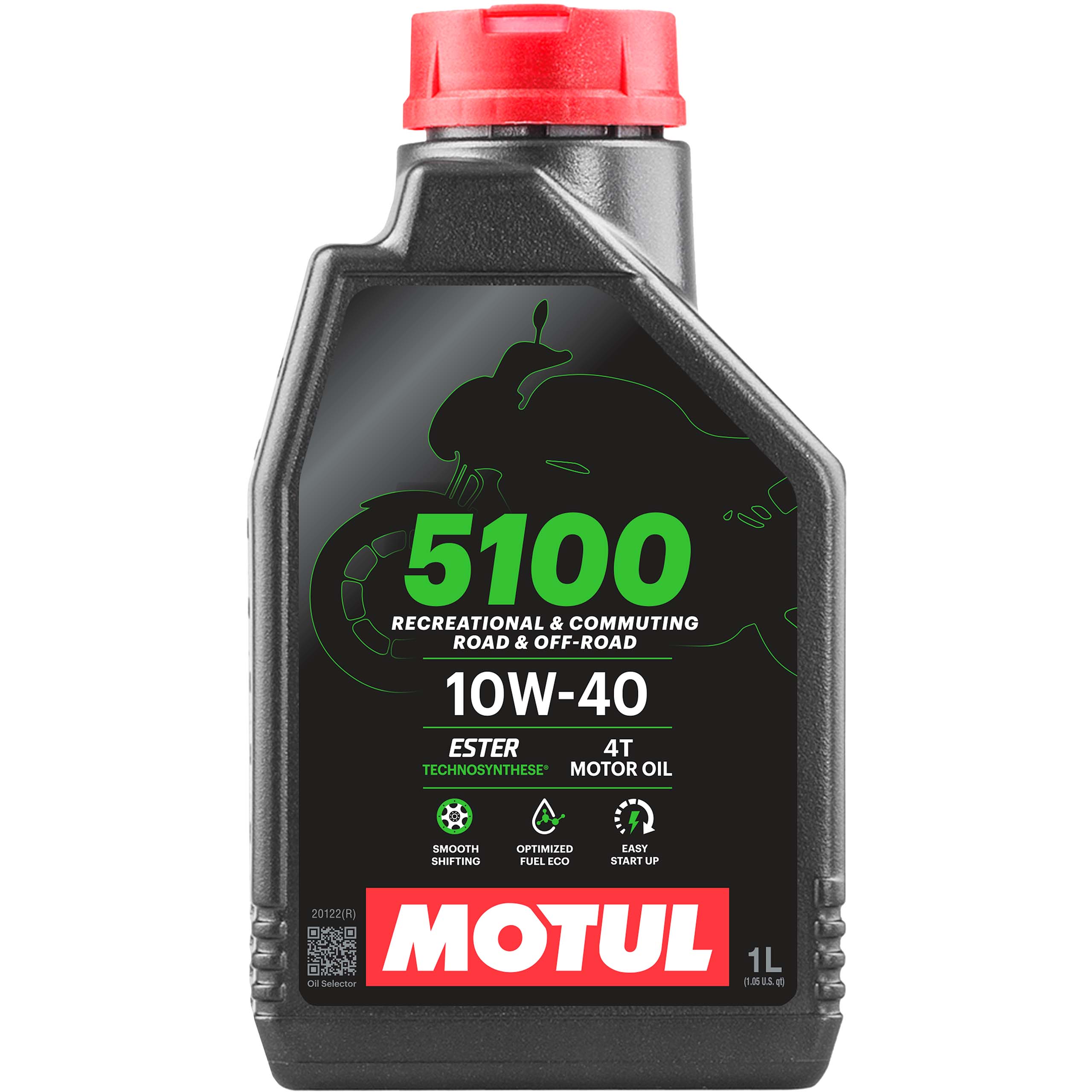Motul Motoröl teilsynthetisch 5100 4T 10W-40 1 Liter - Motorradzubehör - Öle & Schmiermittel