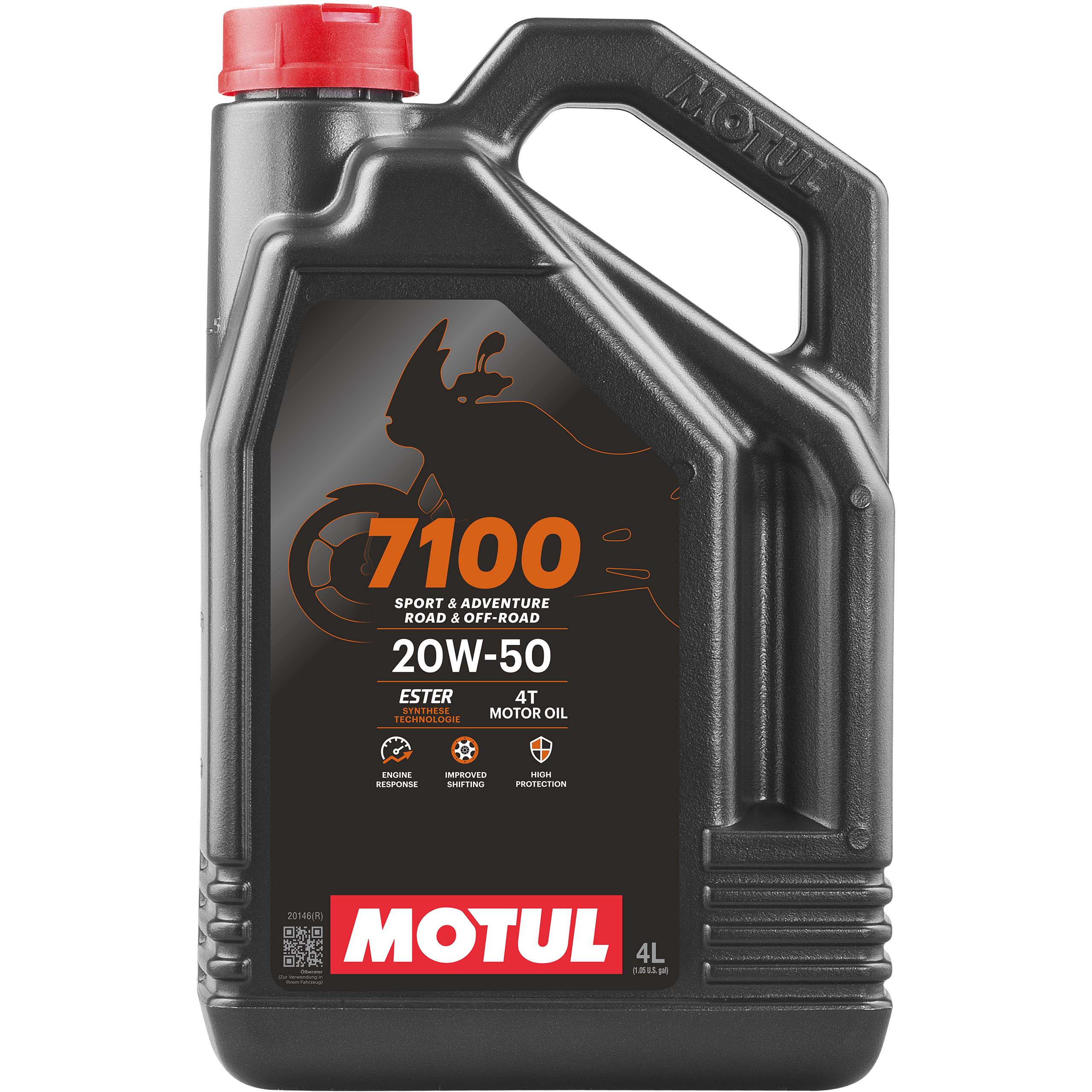 Motul Motoröl vollsynthetisch 7100 4T 20W50 4 Liter - Motorradzubehör - Öle & Schmiermittel
