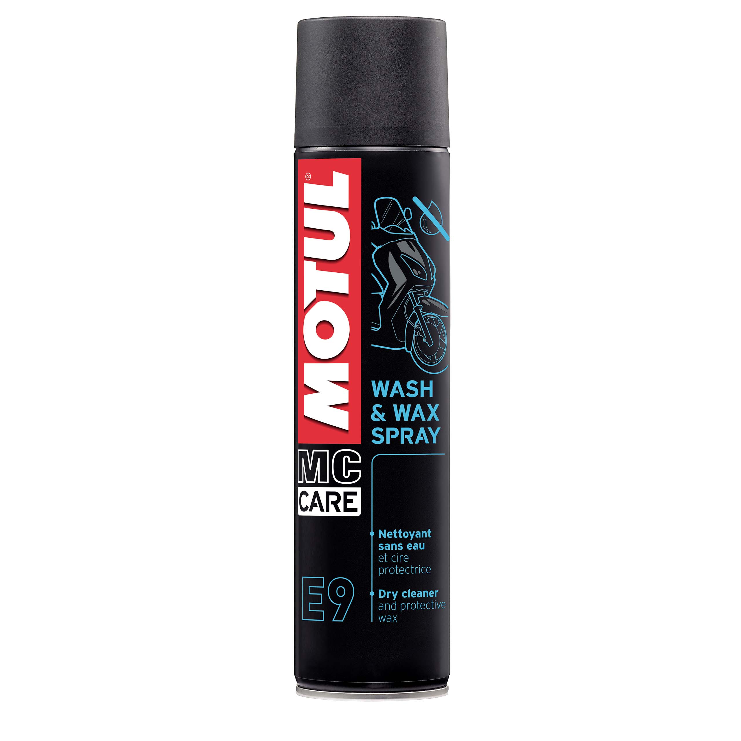 Motul Trockenreinigerspray MC Care E9 Wash & Wax 400 ml - Motorradzubehör - Reinigung & Pflege