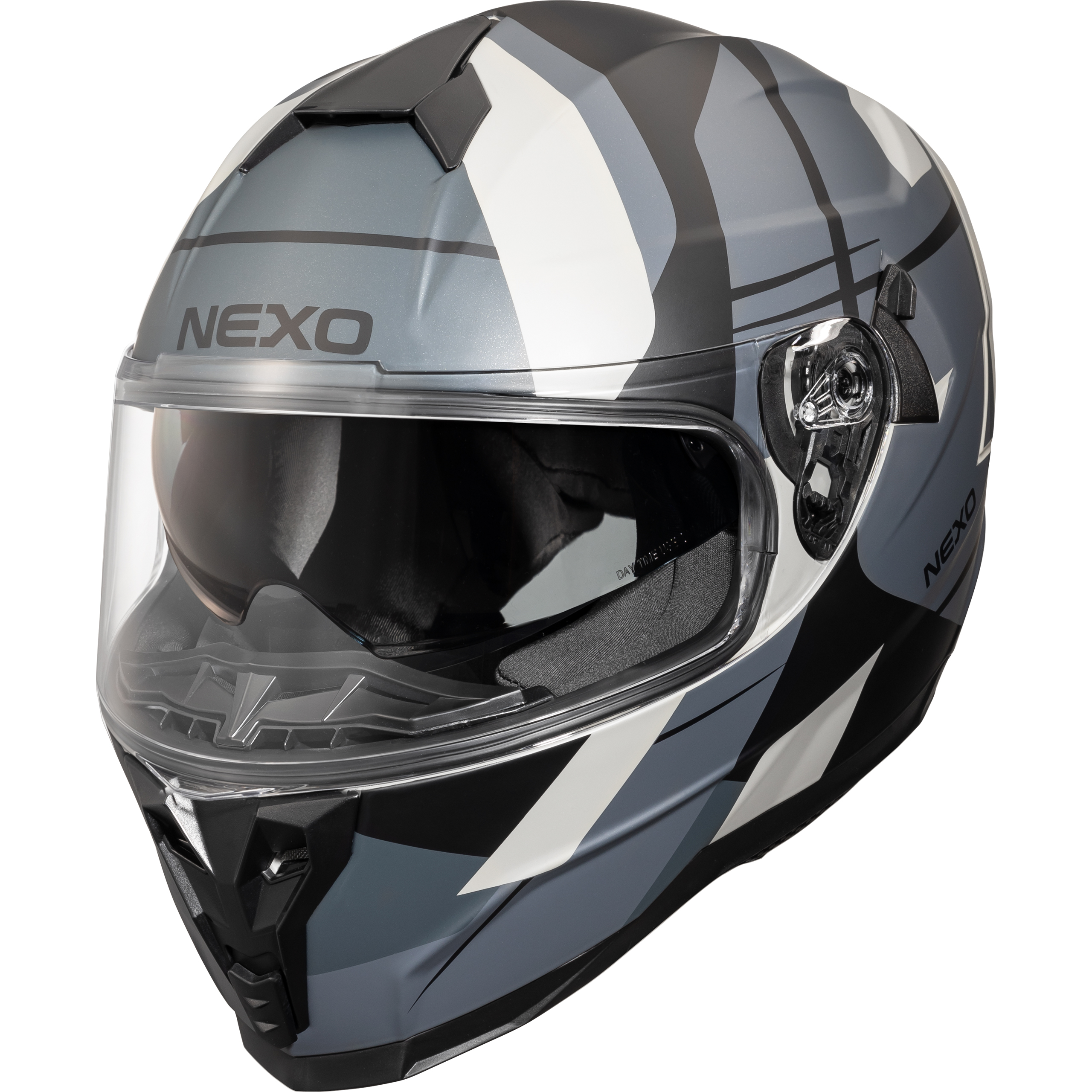 Nexo Integralhelm Comfort II Silber Dekor #24 M - Helme & Brillen - Sport Helme & Brillen