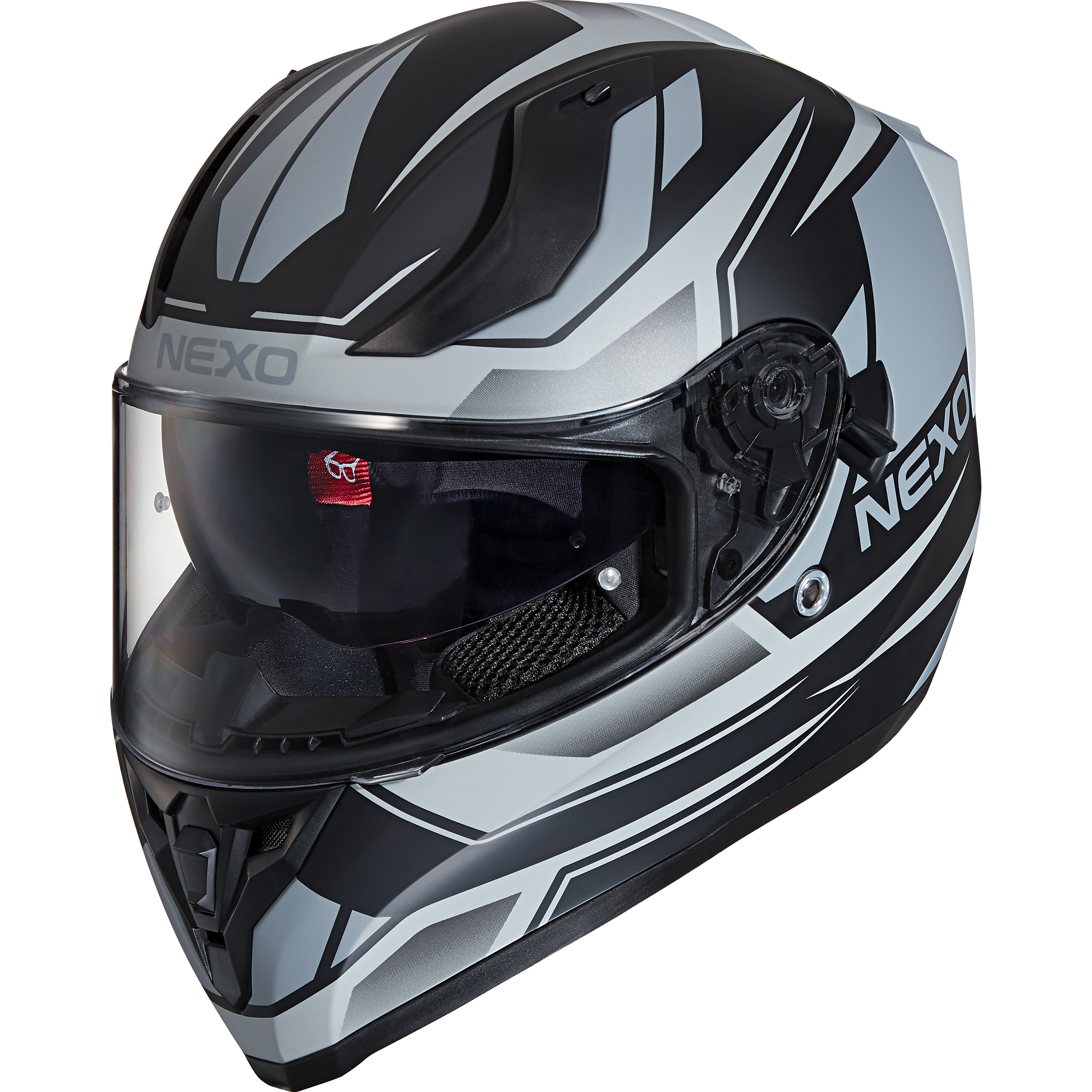 Nexo Integralhelm Sport II Silber Dekor #20 XL - Helme & Brillen - Sport Helme & Brillen