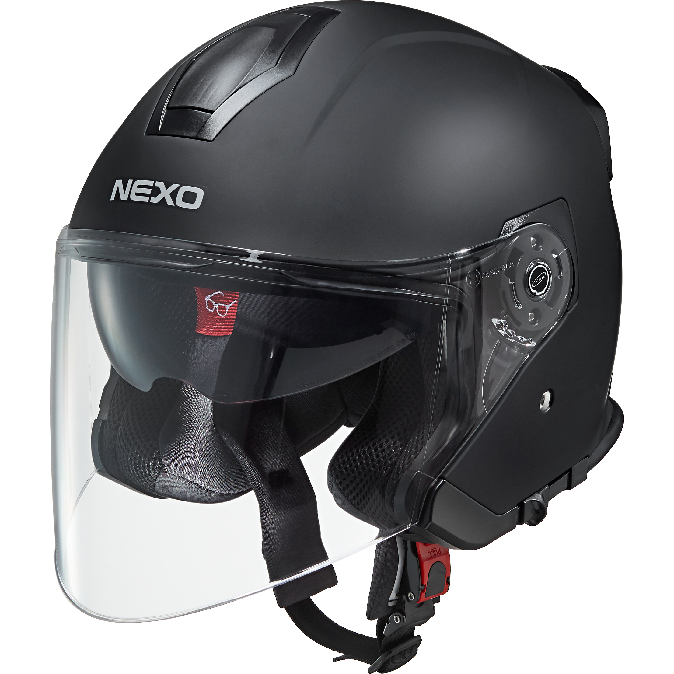 Nexo Jethelm Travel 2.0 mattschwarz M - Helme & Brillen - Café Racer Helme & Brillen