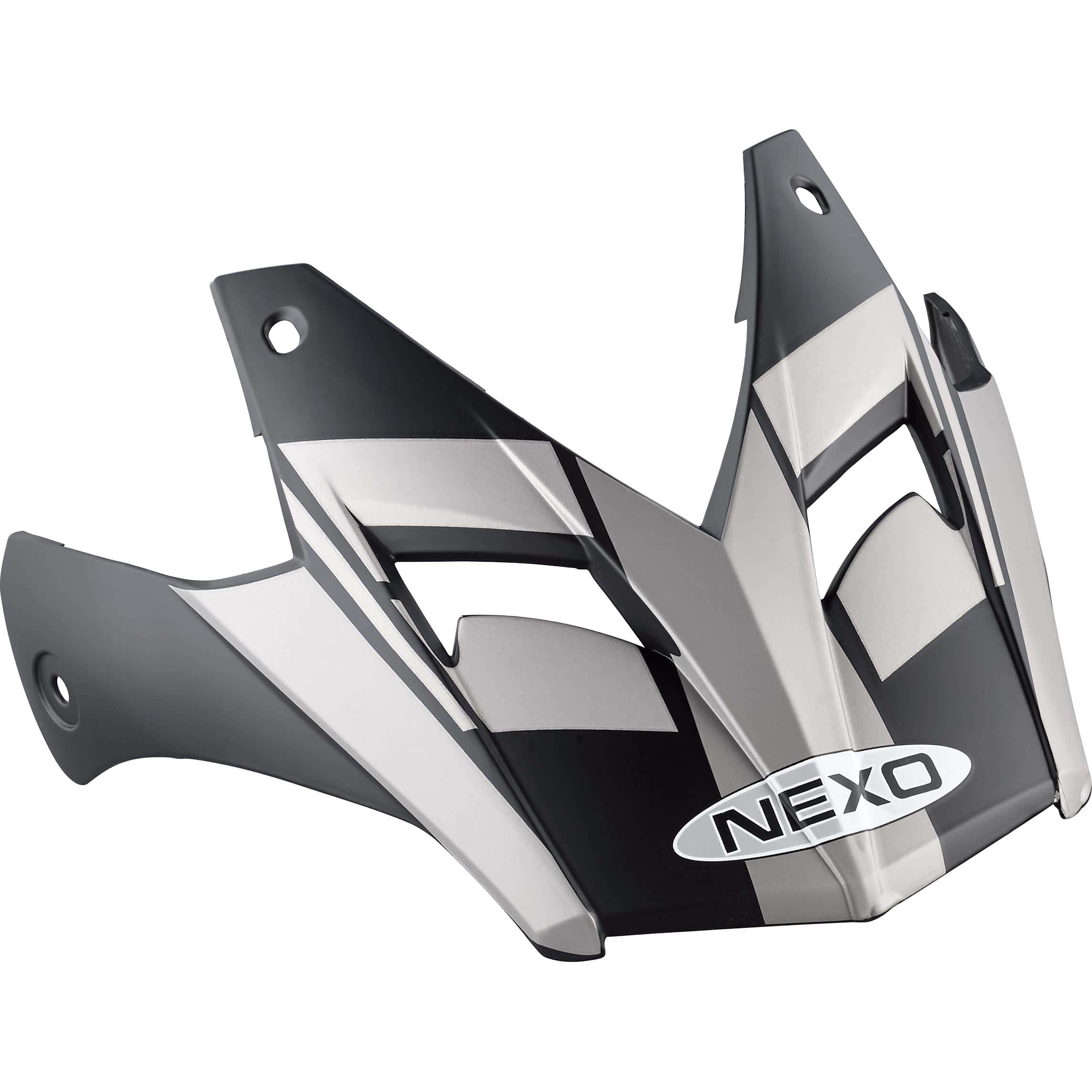 Nexo Schirm MX-Line Endurohelm silber/graphic - Helme & Brillen -