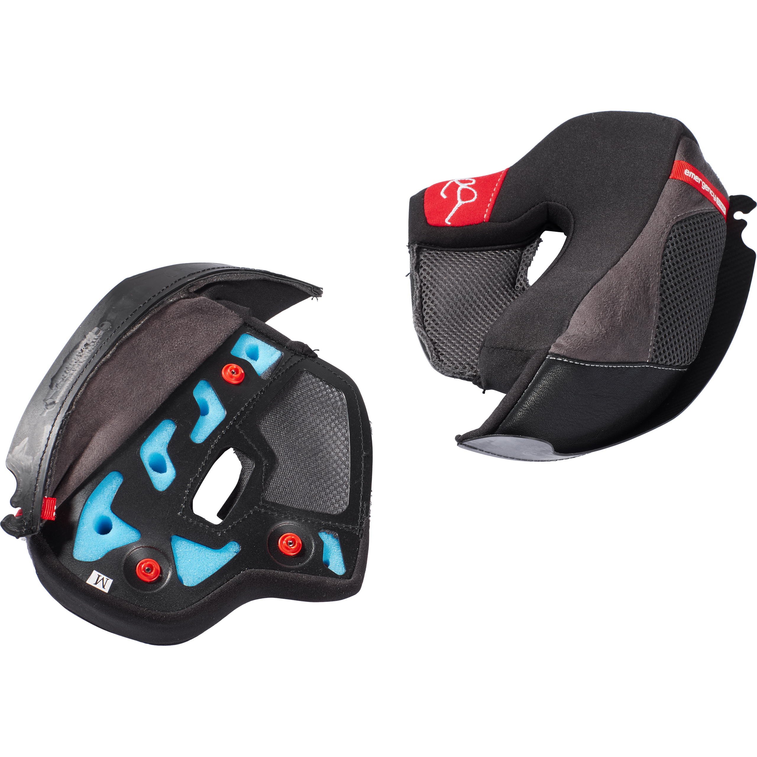 Nexo Wangenpolster Fiberglas/Carbon Travel II schwarz XL - Helme & Brillen - Motorradhelme Zubehör