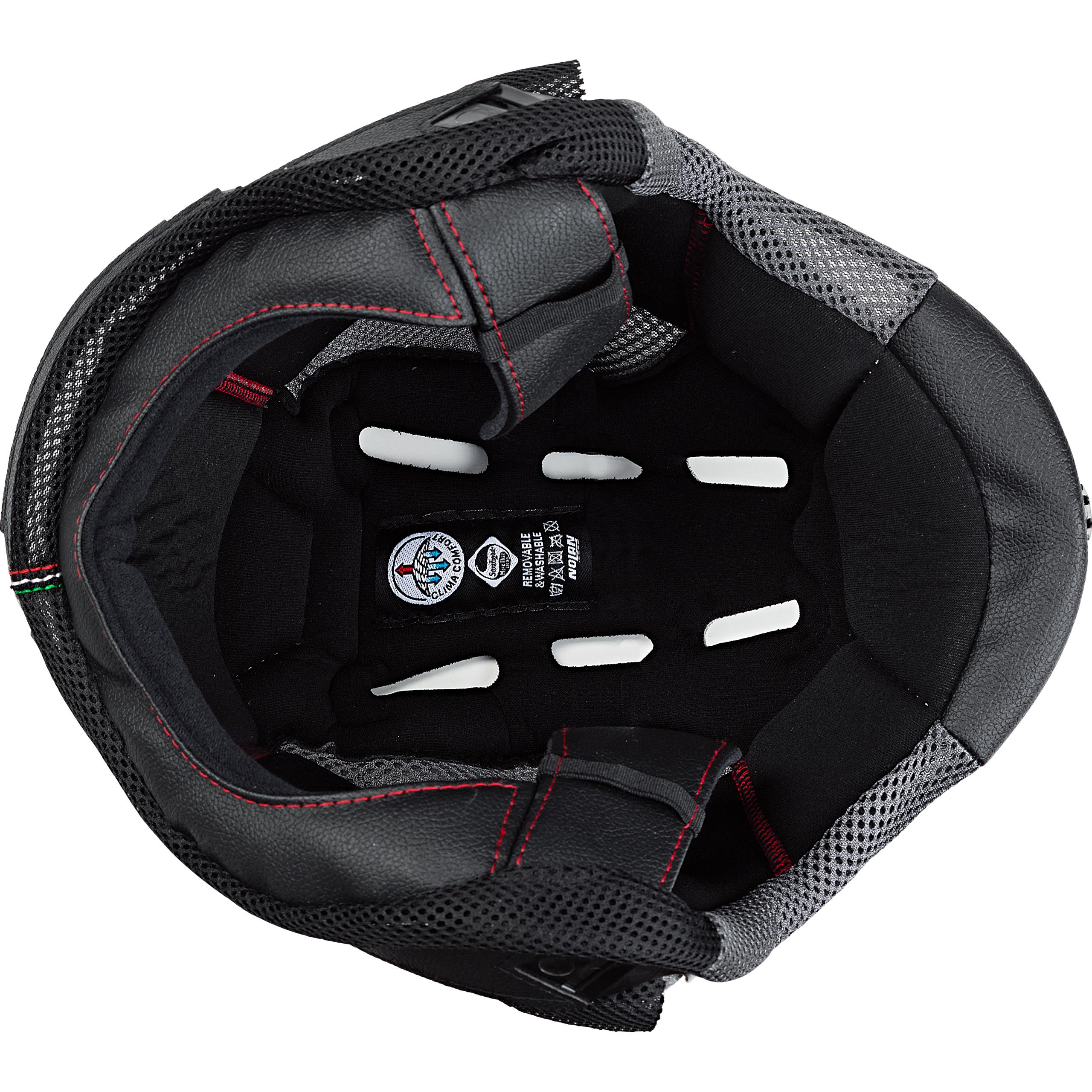 Nolan Innenpolster N21 schwarz/rot S - Helme & Brillen - Chopper Helme & Brillen