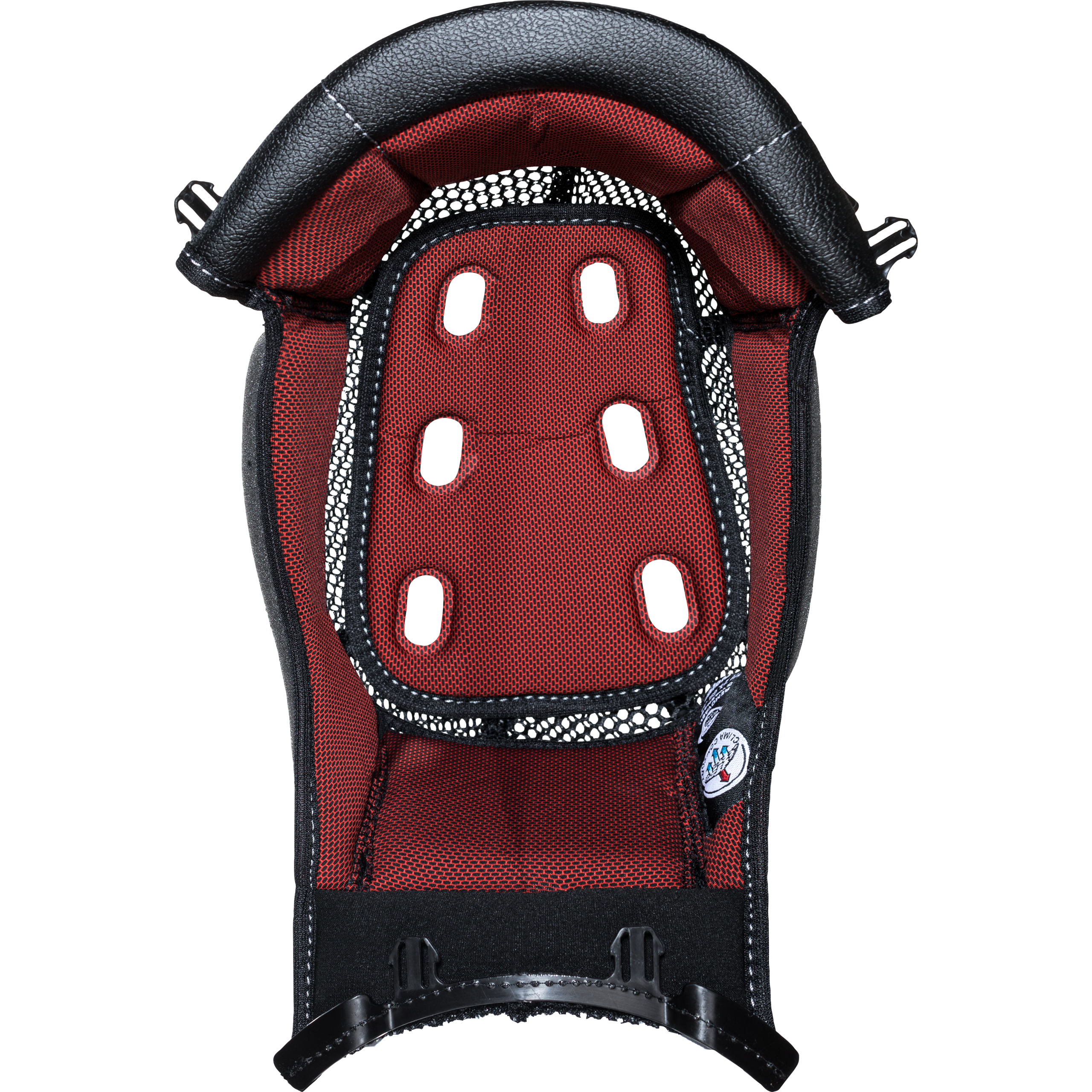 Nolan Innenpolster N80.8 schwarz/rot XXS - Helme & Brillen - Motorradhelme Zubehör
