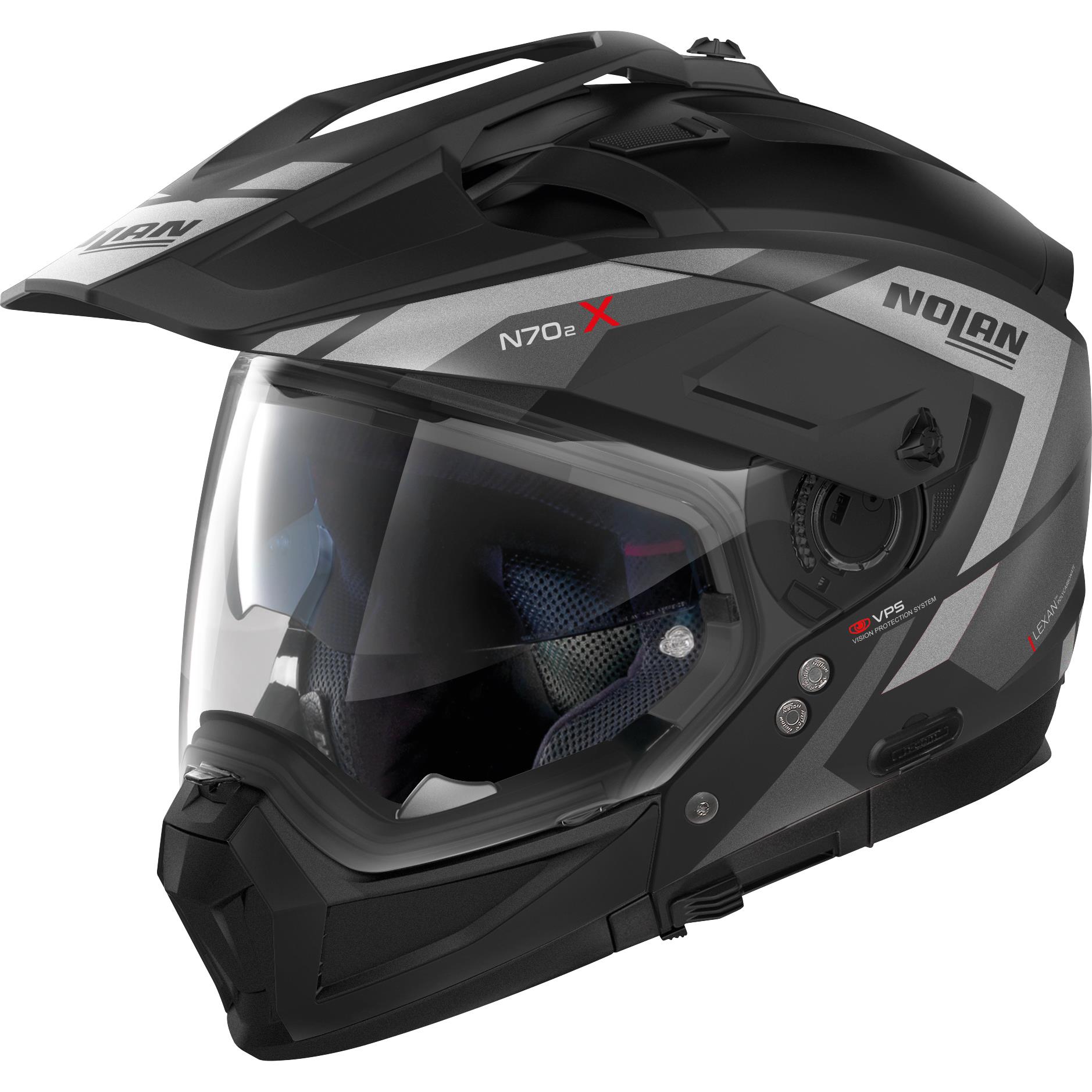 Nolan N70-2 X n-com Grandes Alpes Flat Black #21 XS - Helme & Brillen - Café Racer Helme & Brillen