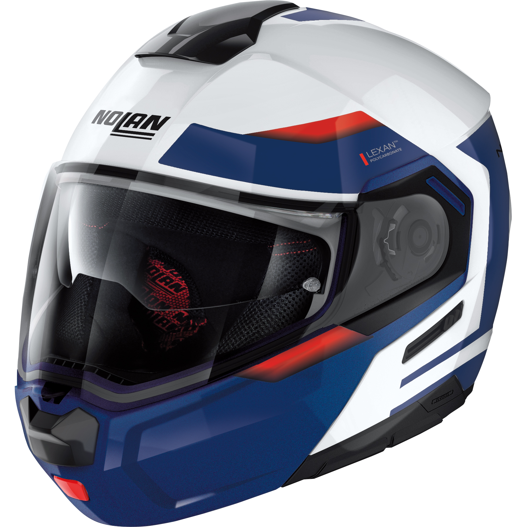 Nolan N90-3 n-com Reflector weiß #38 XS - Helme & Brillen - Touring Helme & Brillen