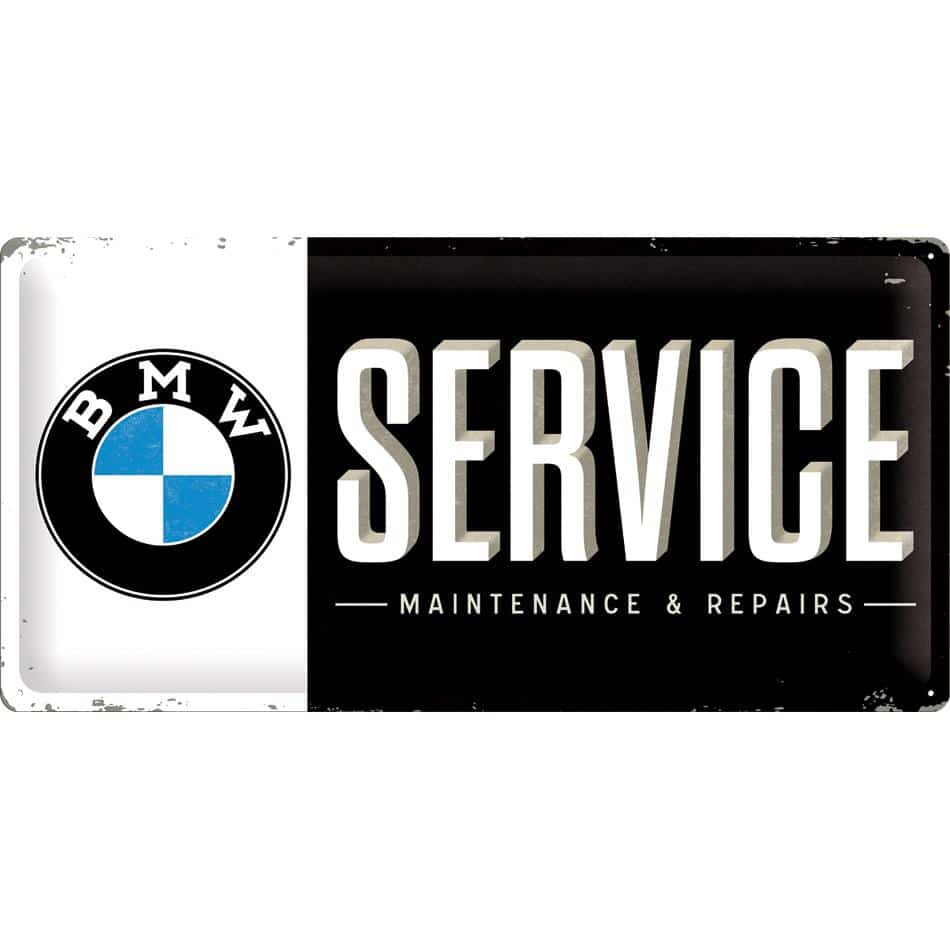 Nostalgic-Art Blechschild 25 x 50 cm "BMW-Service" - Motorradzubehör - Geschenkideen