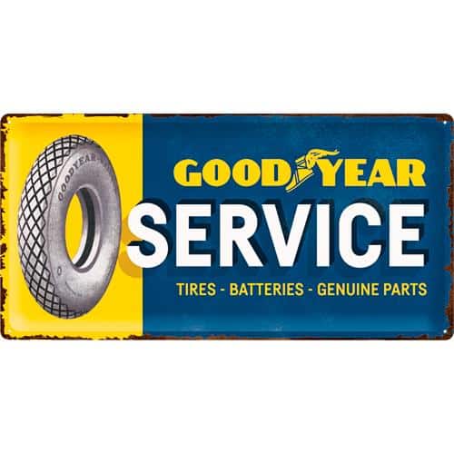 Nostalgic-Art Blechschild 25 x 50 cm "Goodyear-Service" - Motorradzubehör - Geschenkideen