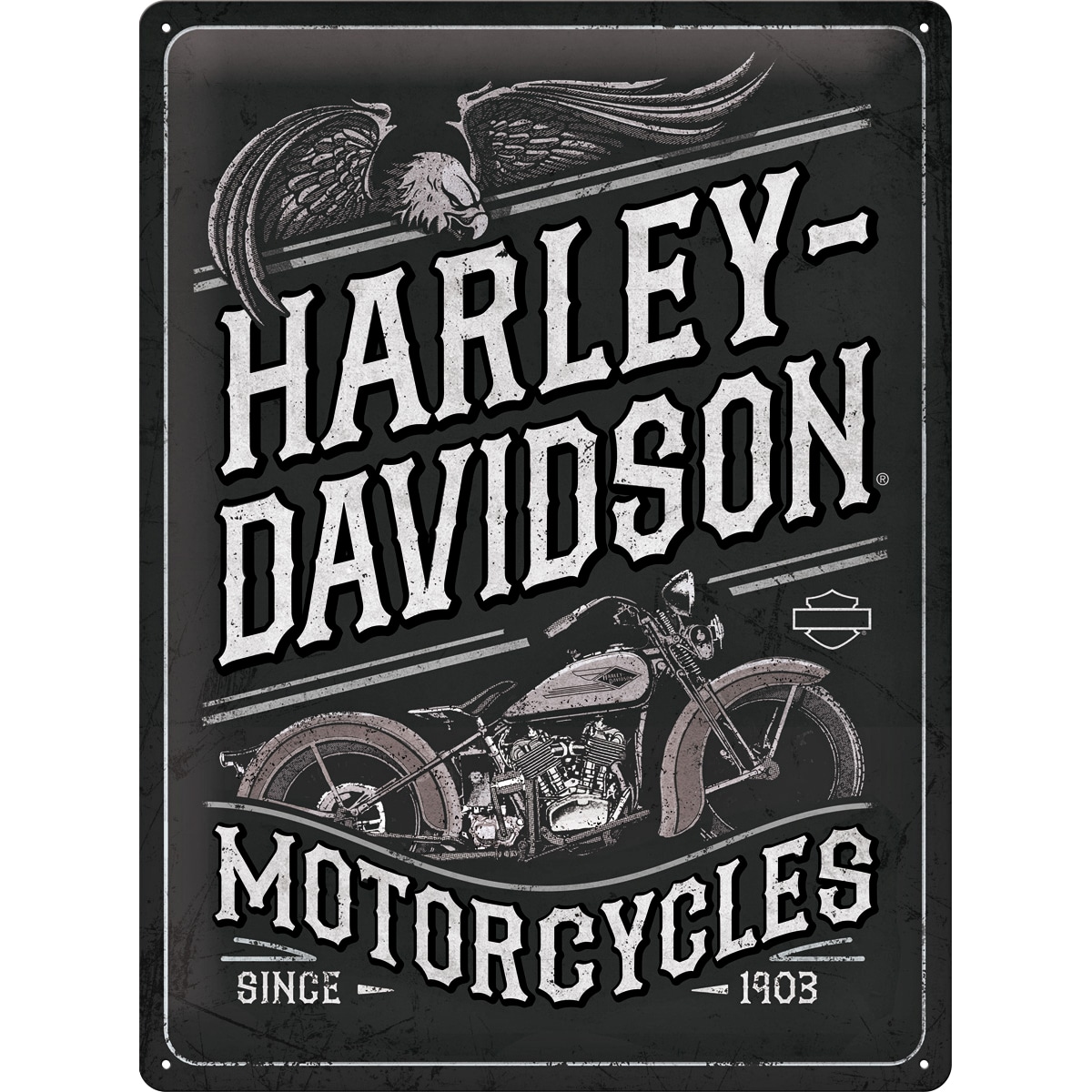 Nostalgic-Art Blechschild 30 x 40 HD "Motorcycles Eagle" - Motorradzubehör - Geschenkideen