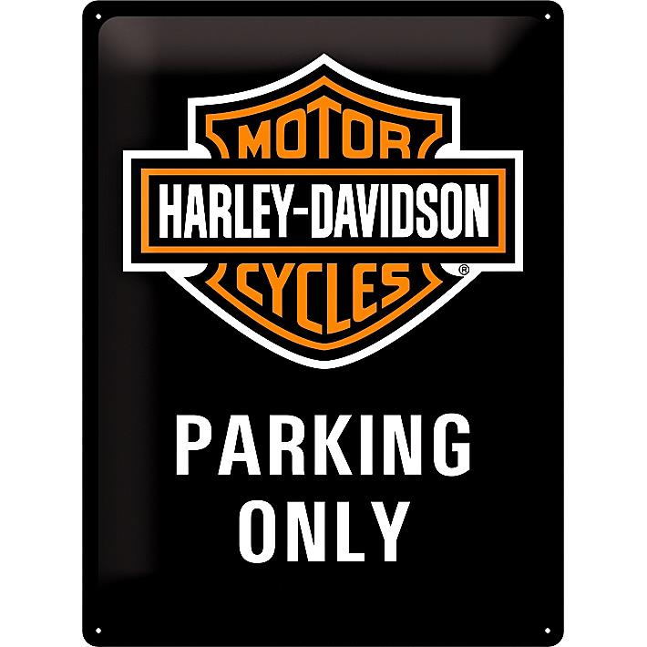 Nostalgic-Art Blechschild 30 x 40 "Parking Only" - Motorradzubehör - Geschenkideen