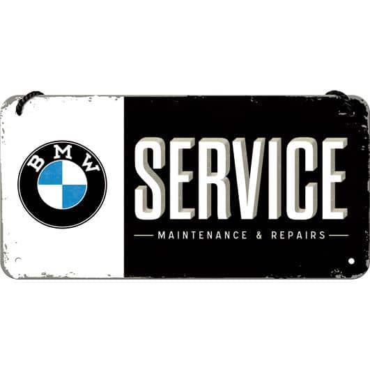 Nostalgic-Art Hängeschild 10 x 20 "BMW - Service" - Motorradzubehör - Geschenkideen
