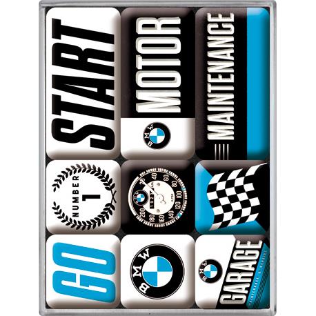Nostalgic-Art Magnet-Set "BMW Motor" - Motorradzubehör - Geschenkideen