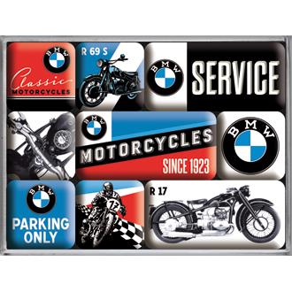 Nostalgic-Art Magnet-Set "BMW-Service" - Motorradzubehör - Geschenkideen