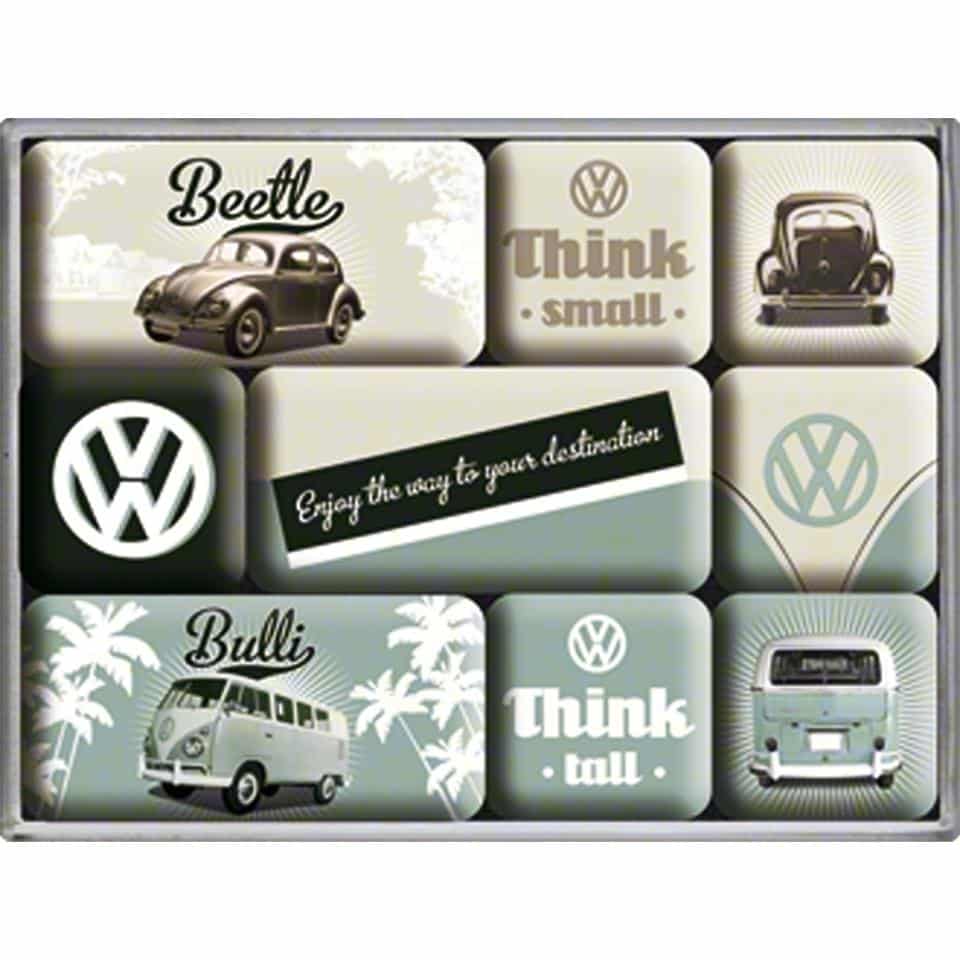 Nostalgic-Art Magnet-Set "VW Think Tall & Small" - Motorradzubehör - Geschenkideen
