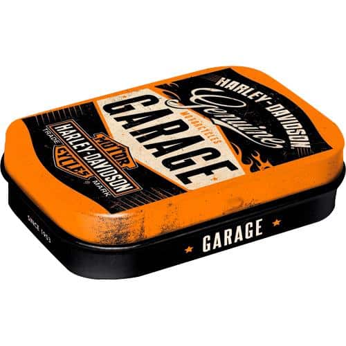 Nostalgic-Art Pillendose Harley-Davidson Garage - Motorradzubehör - Geschenkideen