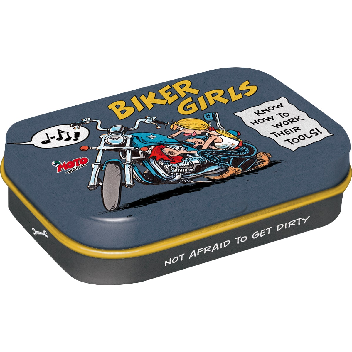 Nostalgic-Art Pillendose MOTOmania - Biker Girls_ - Motorradzubehör - Geschenkideen