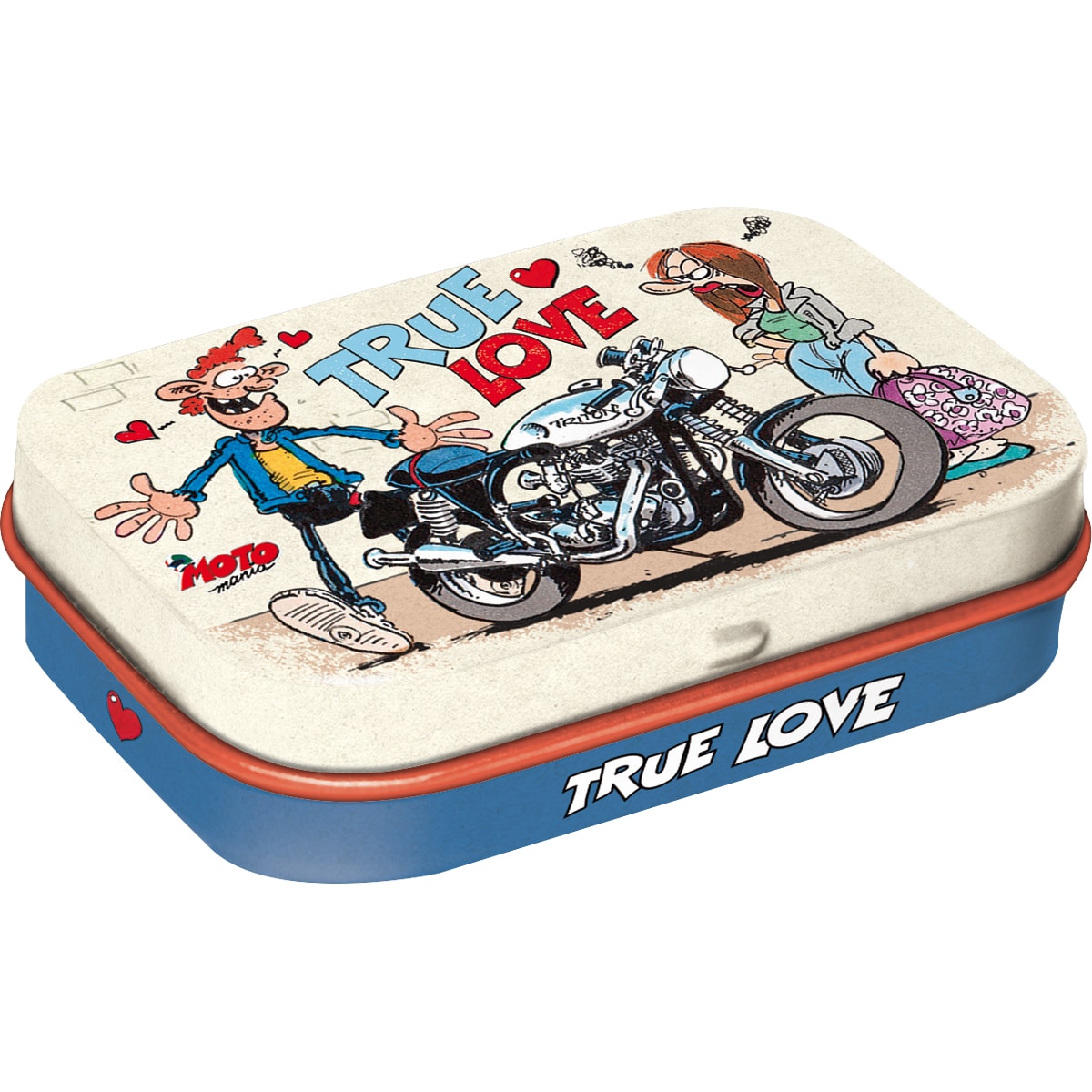 Nostalgic-Art Pillendose MOTOmania - True Love - Motorradzubehör - Geschenkideen