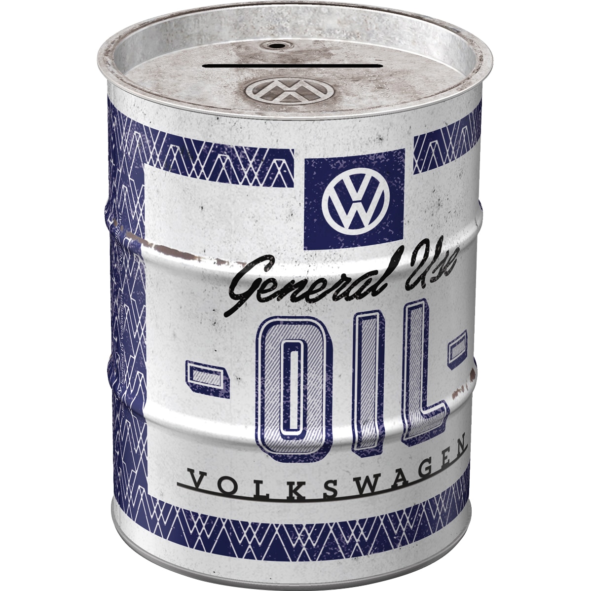Nostalgic-Art Spardose Ölfass "VW - General Use Oil" - Motorradzubehör - Geschenkideen
