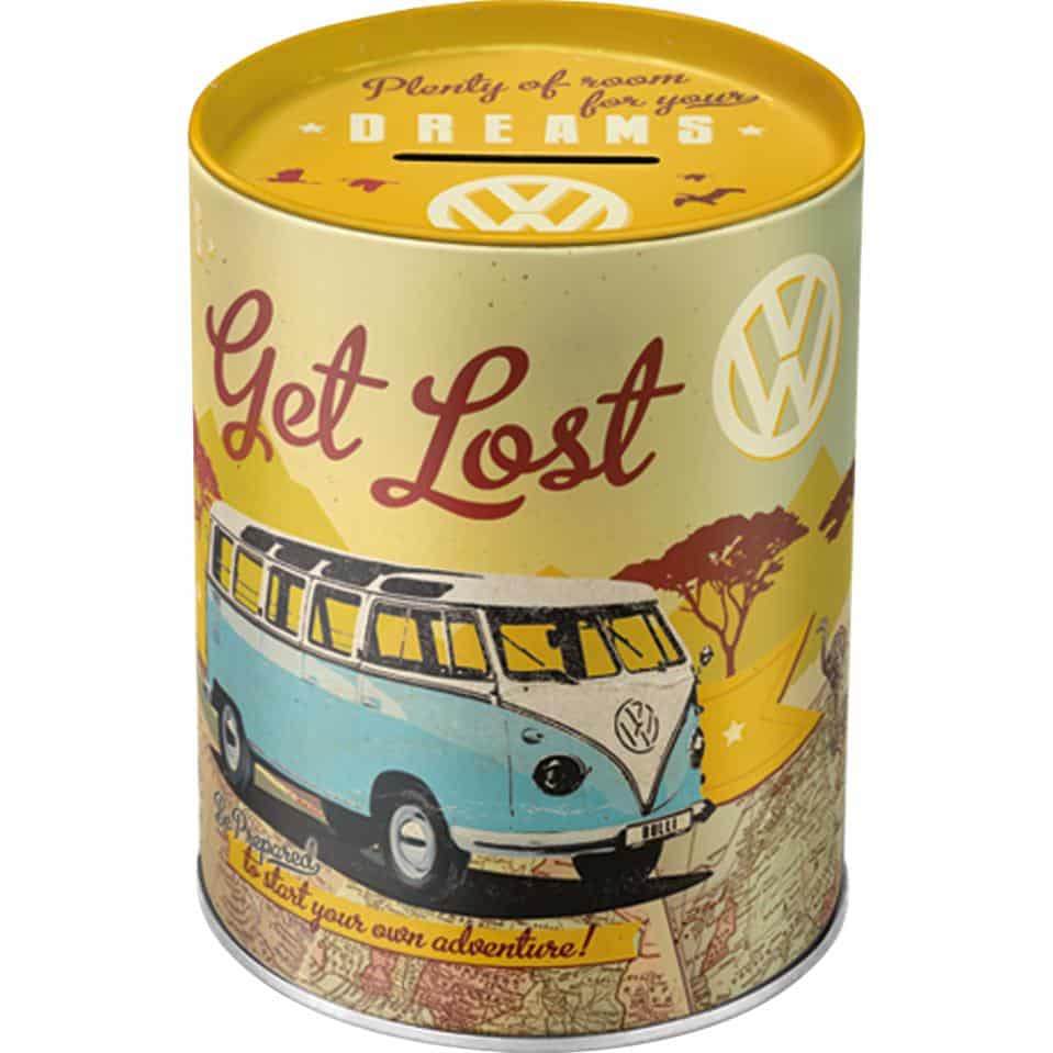 Nostalgic-Art Spardose "VW Bulli - Let's Get Lost" - Motorradzubehör - Geschenkideen
